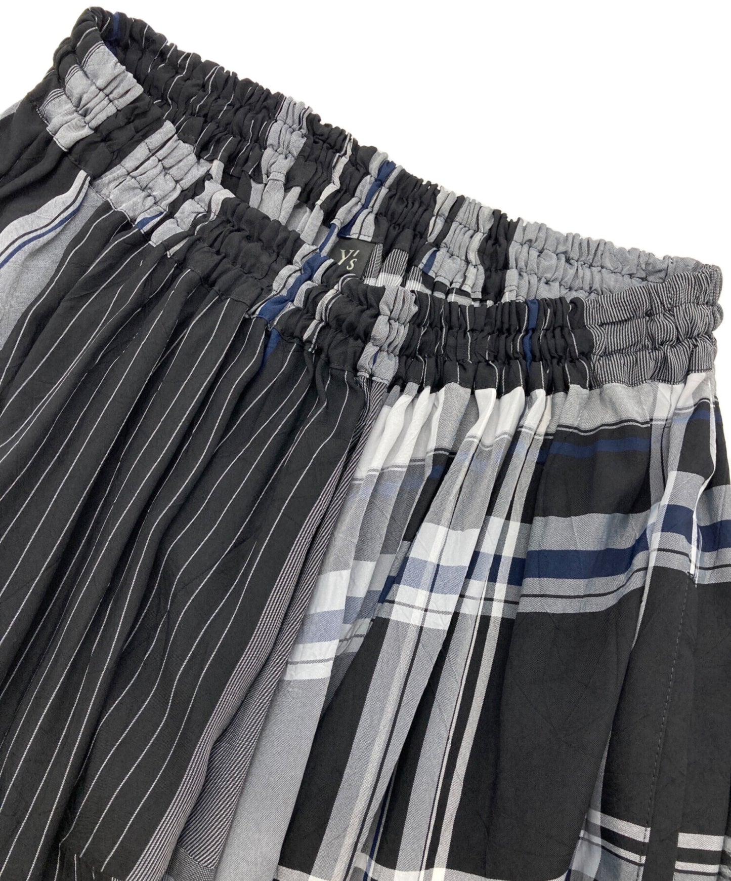 [Pre-owned] Y's RAYON WRINKLED PLAID SKIRT YR-S22-226