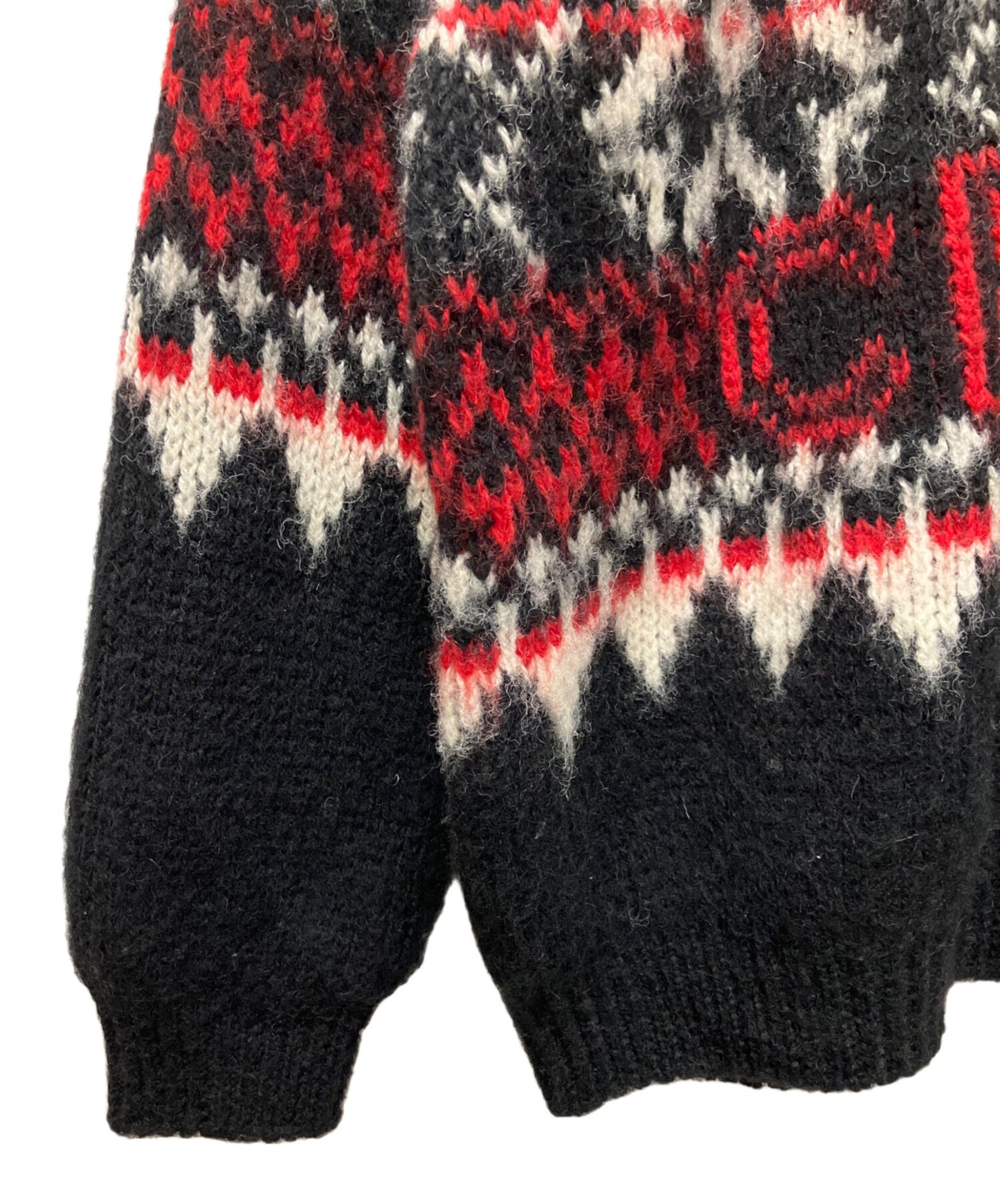 [Pre-owned] CELINE 22AW Eddy Period Fair Isle Boxy Logo Knit/Knit Pullover/Oversized Knit 2AA80628S