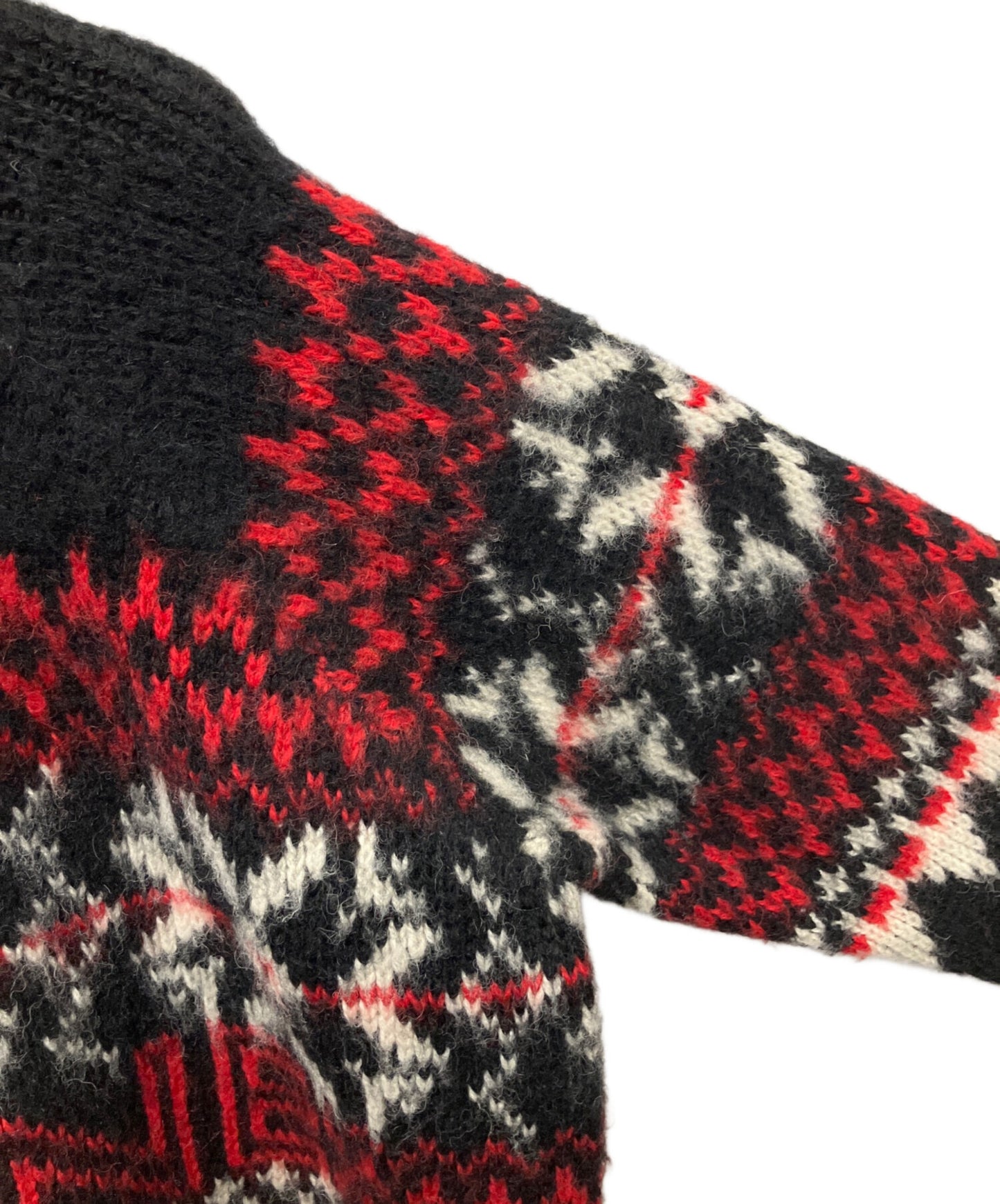 [Pre-owned] CELINE 22AW Eddy Period Fair Isle Boxy Logo Knit/Knit Pullover/Oversized Knit 2AA80628S