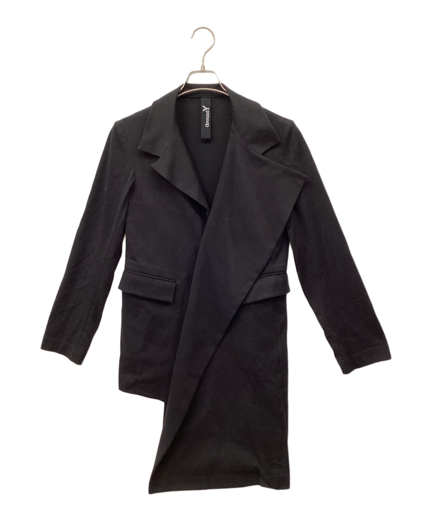 [Pre-owned] GROUND Y Asymmetrical Jersey Tailored Jacket GW-J01-011