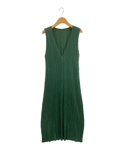 [Pre-owned] PLEATS PLEASE Sleeveless one-piece / V-neck one-piece / A-line one-piece PP33-JH166