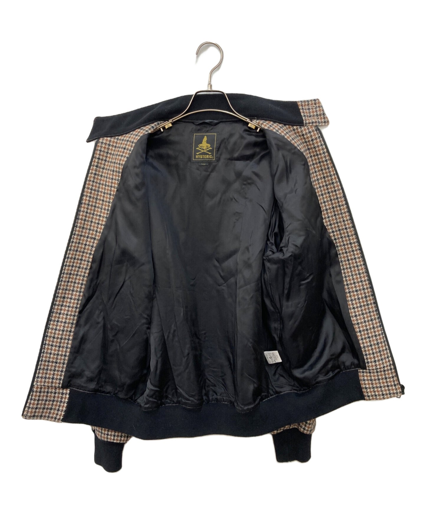 [Pre-owned] Hysteric Glamour Wool Staggered Pattern Blouson 02183AB12