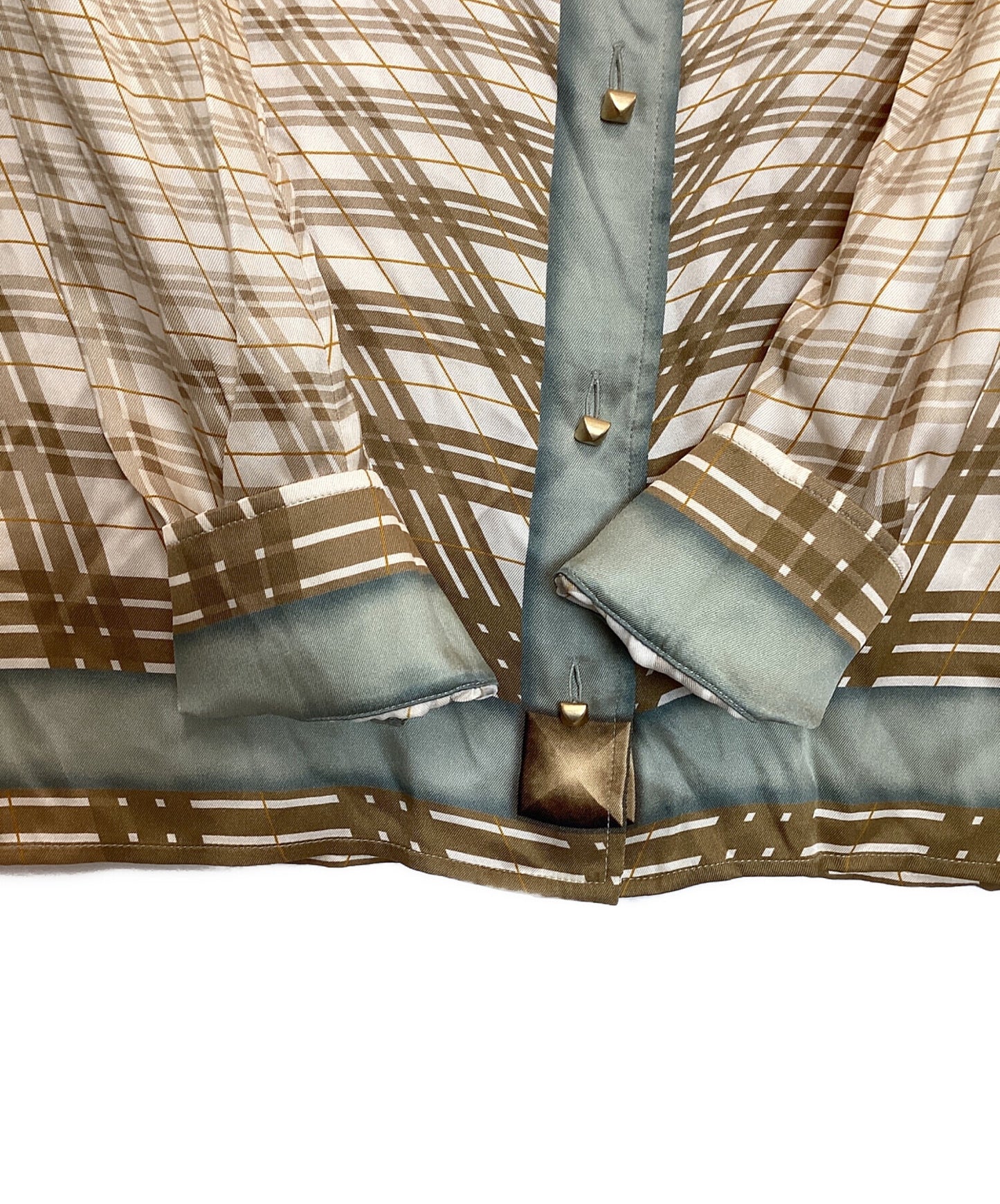 [Pre-owned] HERMES Medor Button Silk Shirt