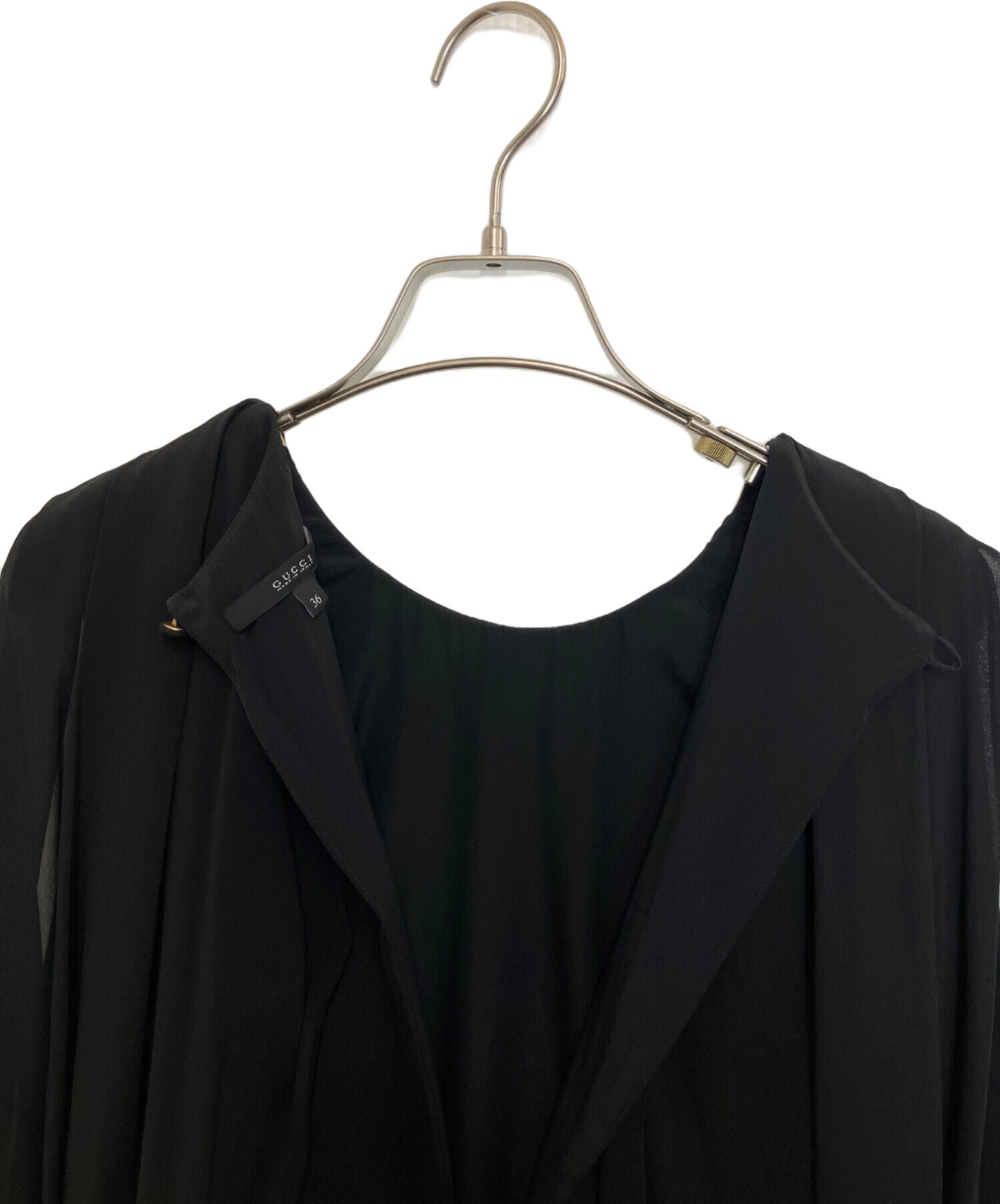 [Pre-owned] GUCCI Sheer volume sleeve blouse 313451