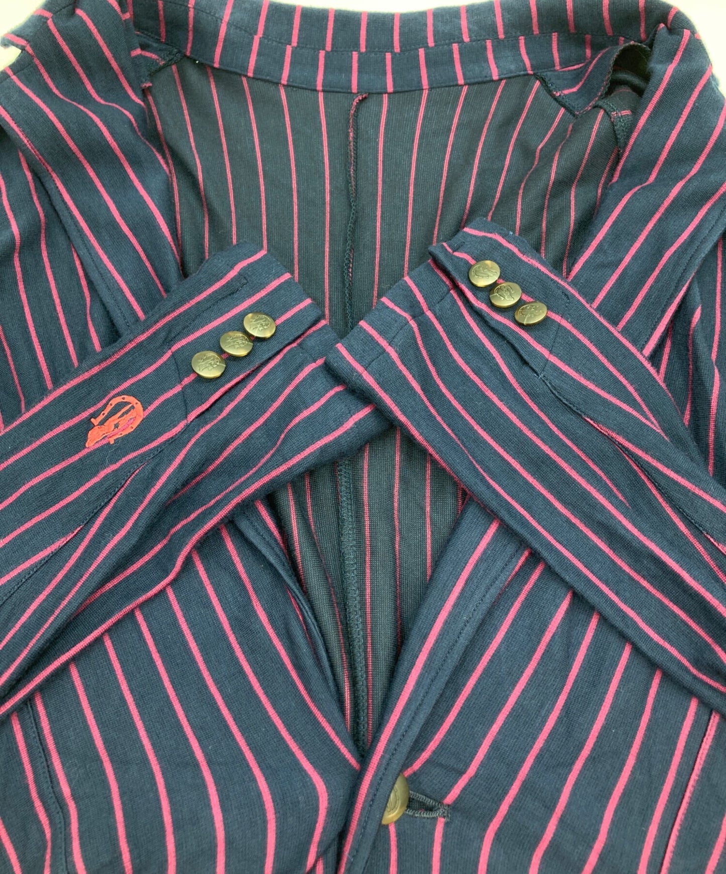 [Pre-owned] Hysteric Glamour Silk-blend striped jacket 0243CJ05