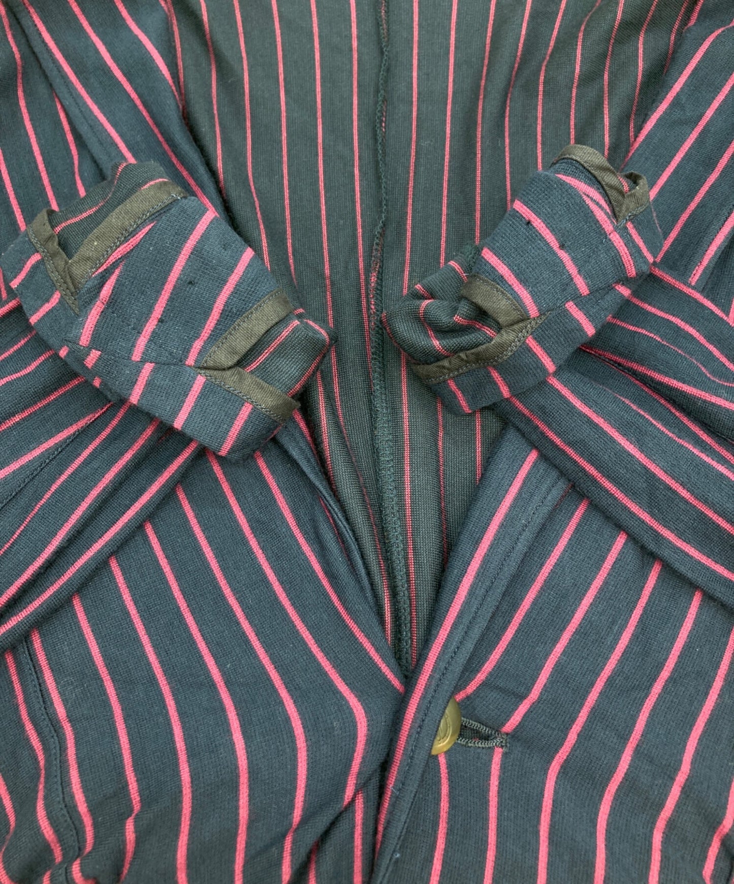 [Pre-owned] Hysteric Glamour Silk-blend striped jacket 0243CJ05