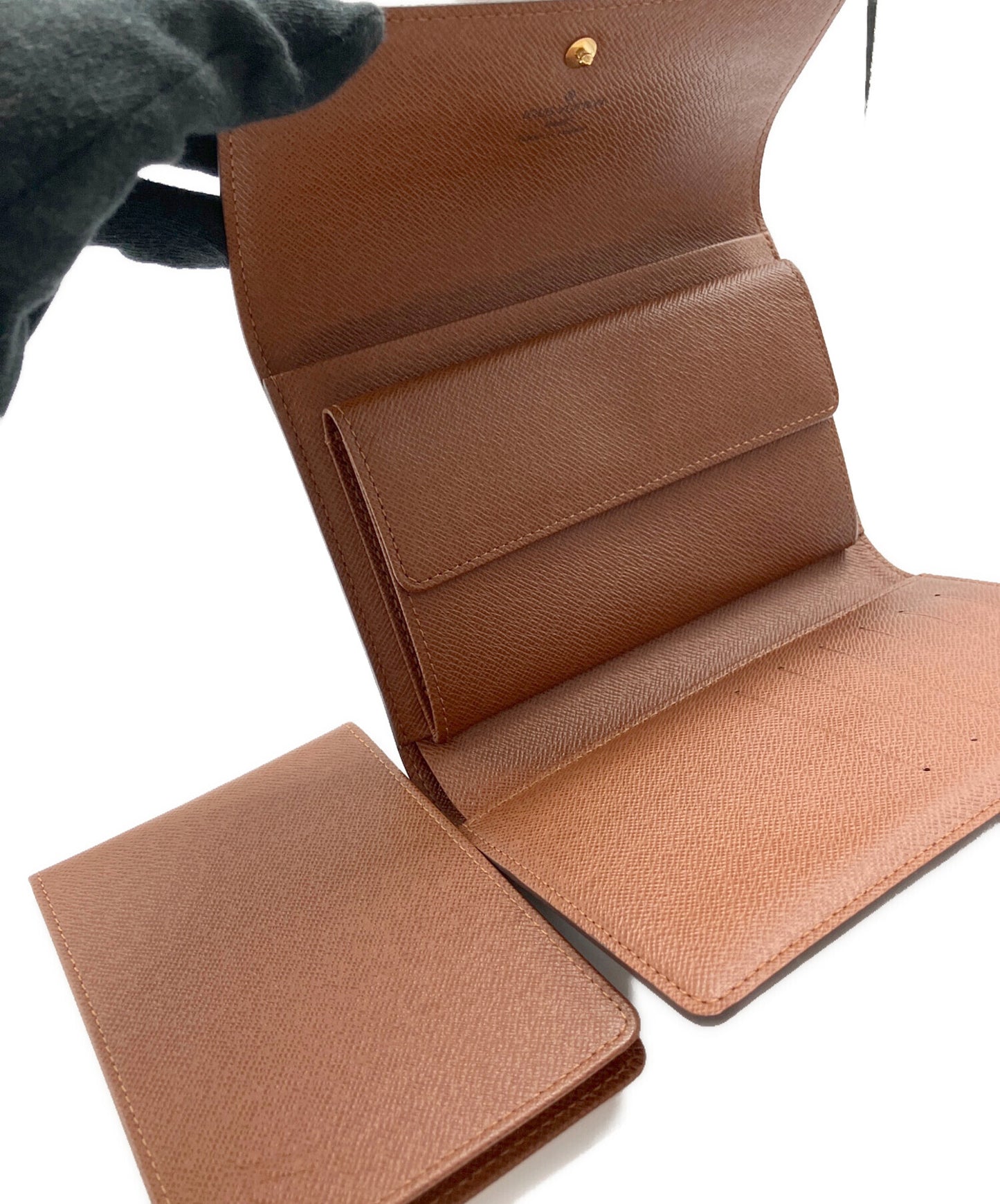 [Pre-owned] LOUIS VUITTON Monogram Porte-Tresor Ettui Papier M61202