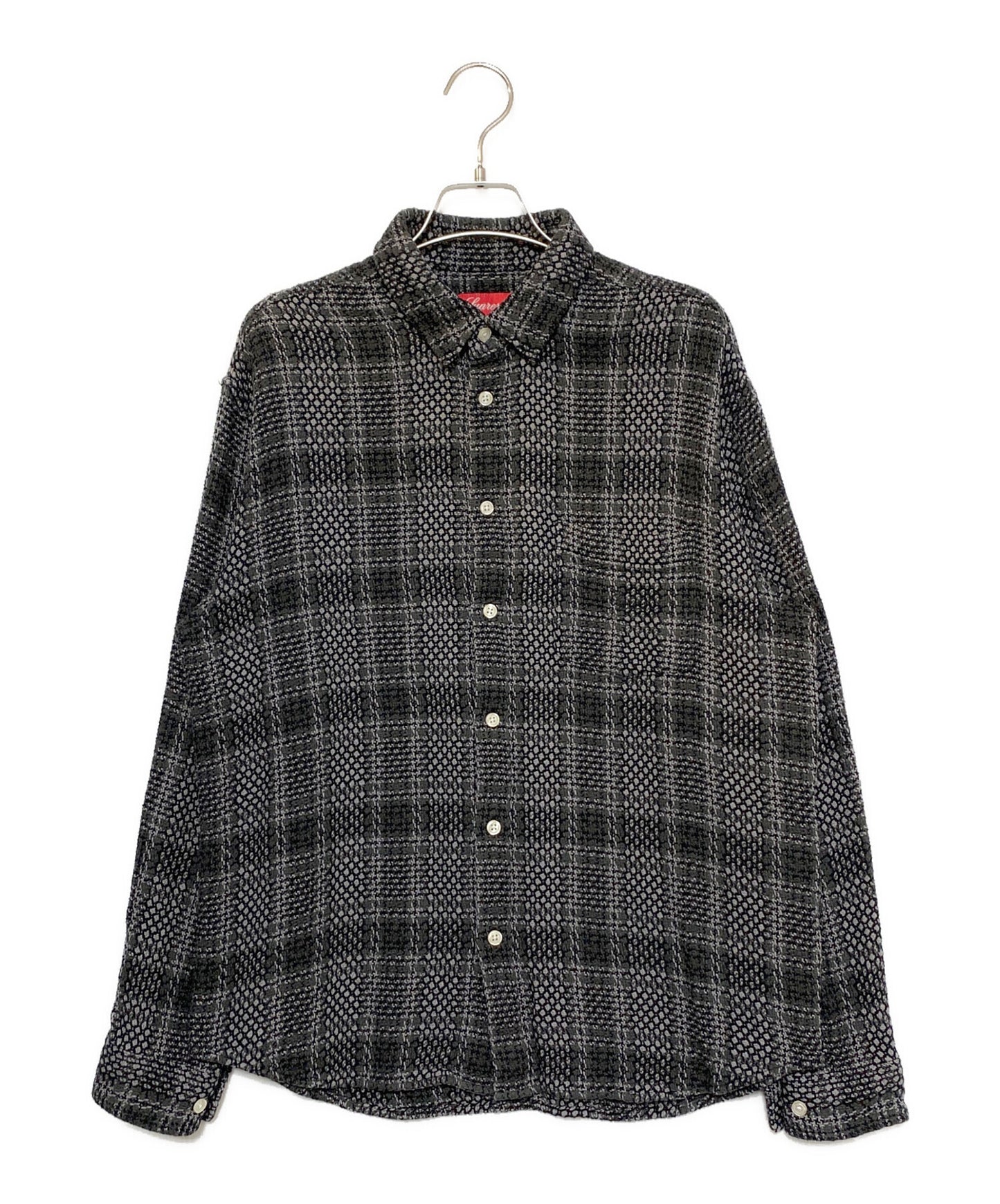 [Pre-owned] SUPREME Basket Weave Plaid Shirt