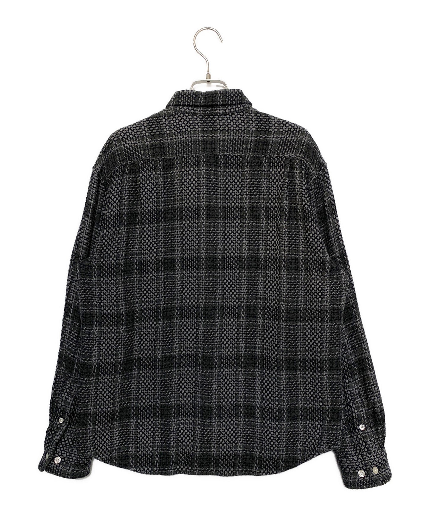 [Pre-owned] SUPREME Basket Weave Plaid Shirt