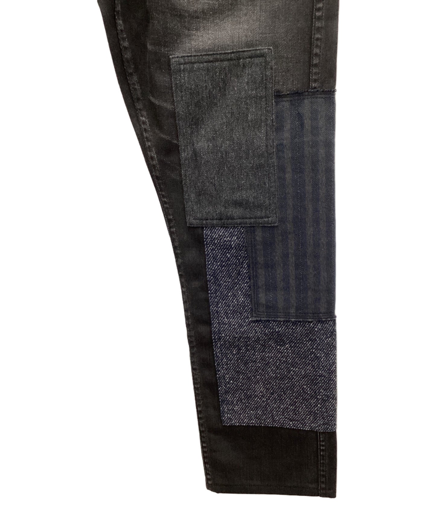 [Pre-owned] COMME des GARCONS JUNYA WATANABE MAN Patchwork denim pants made of different materials WL-P207