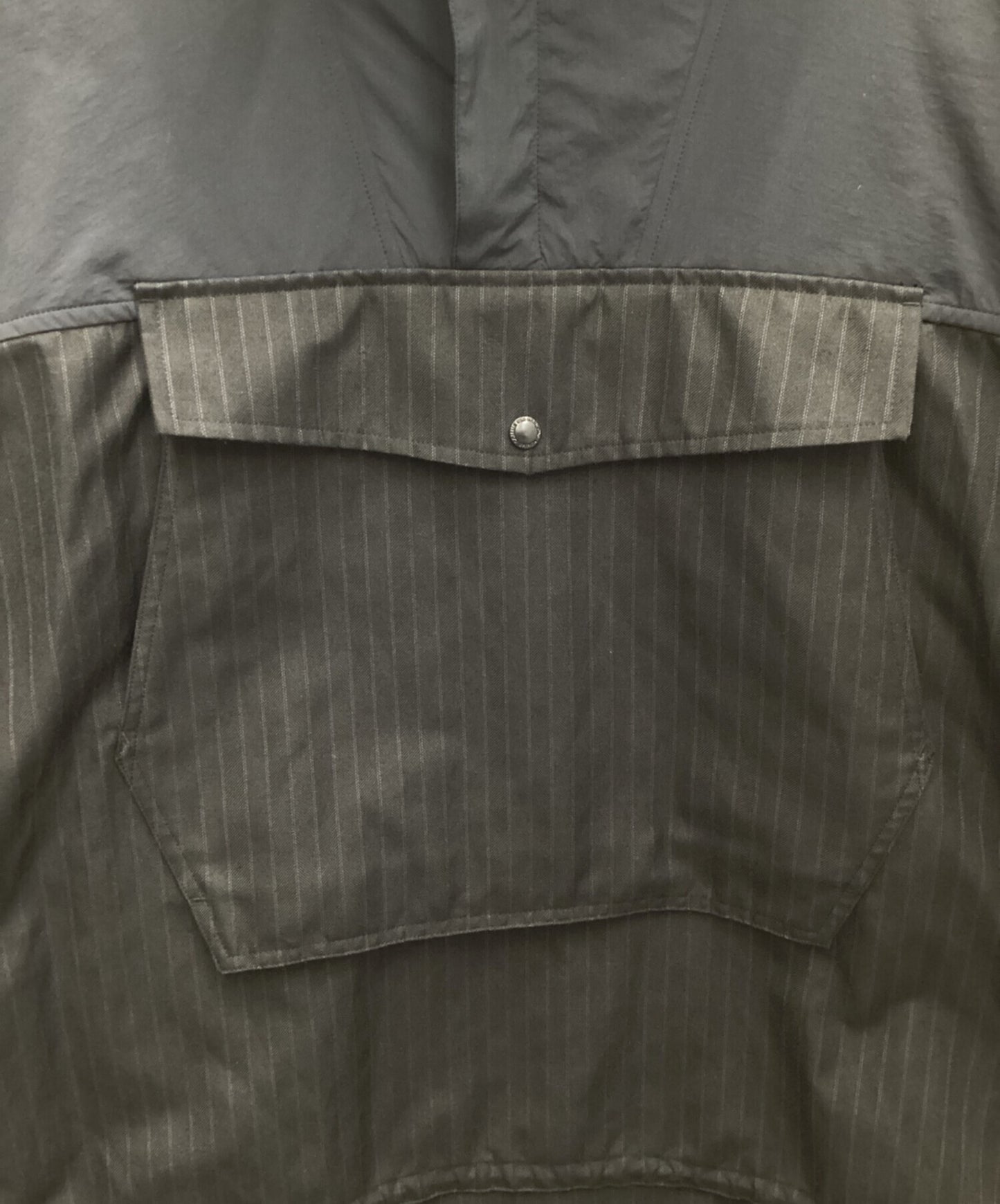 [Pre-owned] COMME des GARCONS HOMME Ester Ramie Herringbone and Nylon Asser Anorak Parka HM-J004