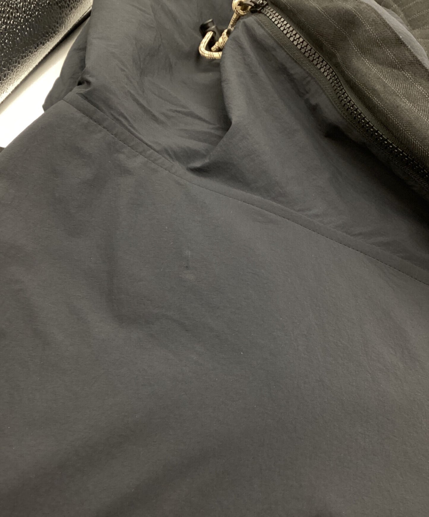 [Pre-owned] COMME des GARCONS HOMME Ester Ramie Herringbone and Nylon Asser Anorak Parka HM-J004