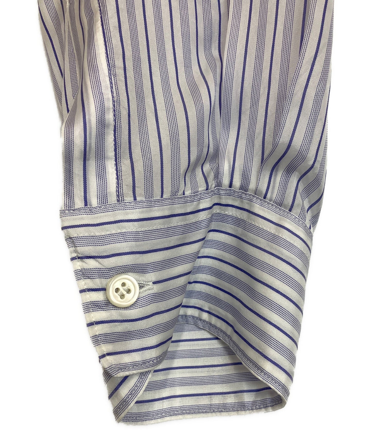 [Pre-owned] COMME des GARCONS SHIRT No collar pullover stripe shirt S27048
