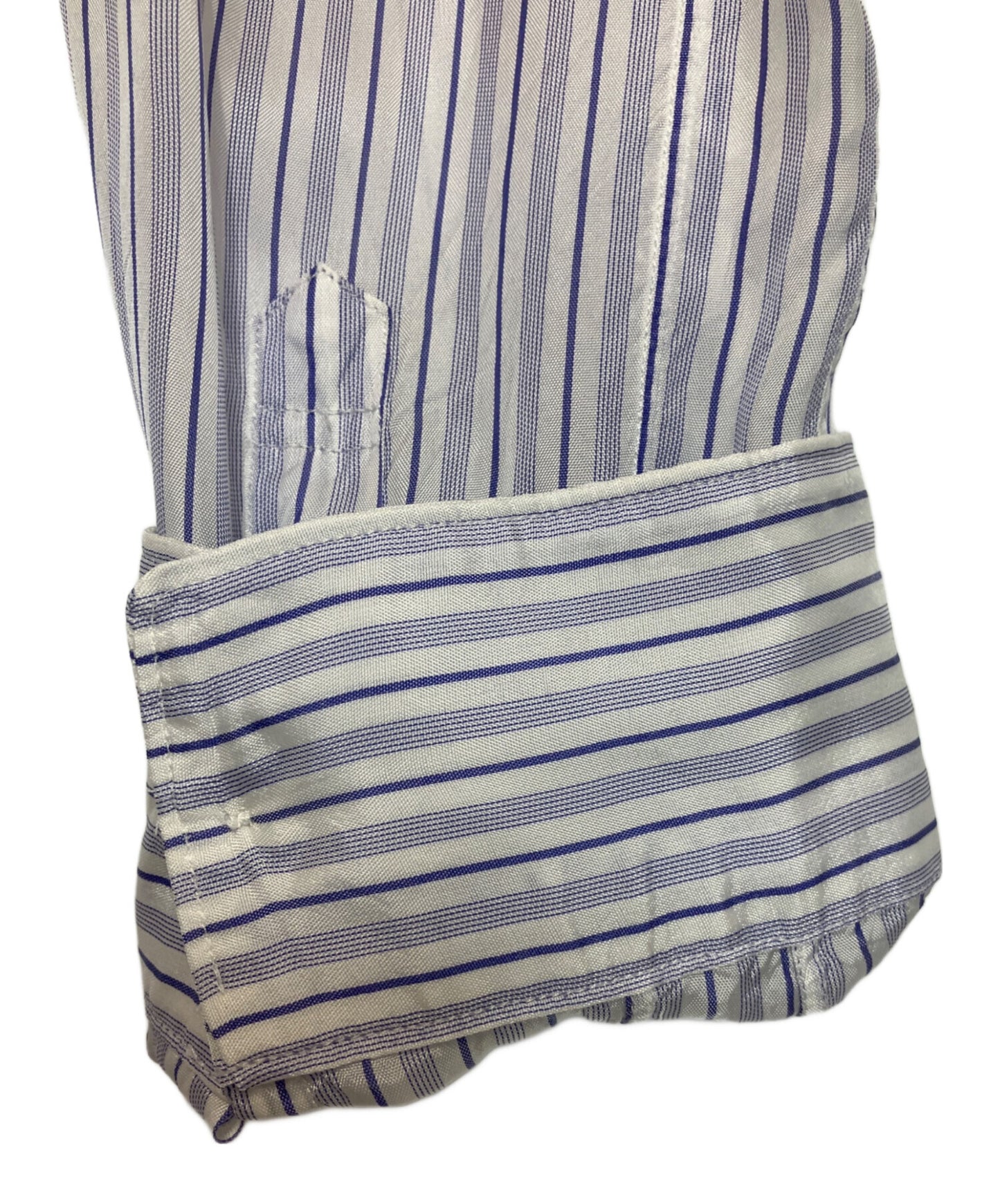 [Pre-owned] COMME des GARCONS SHIRT No collar pullover stripe shirt S27048