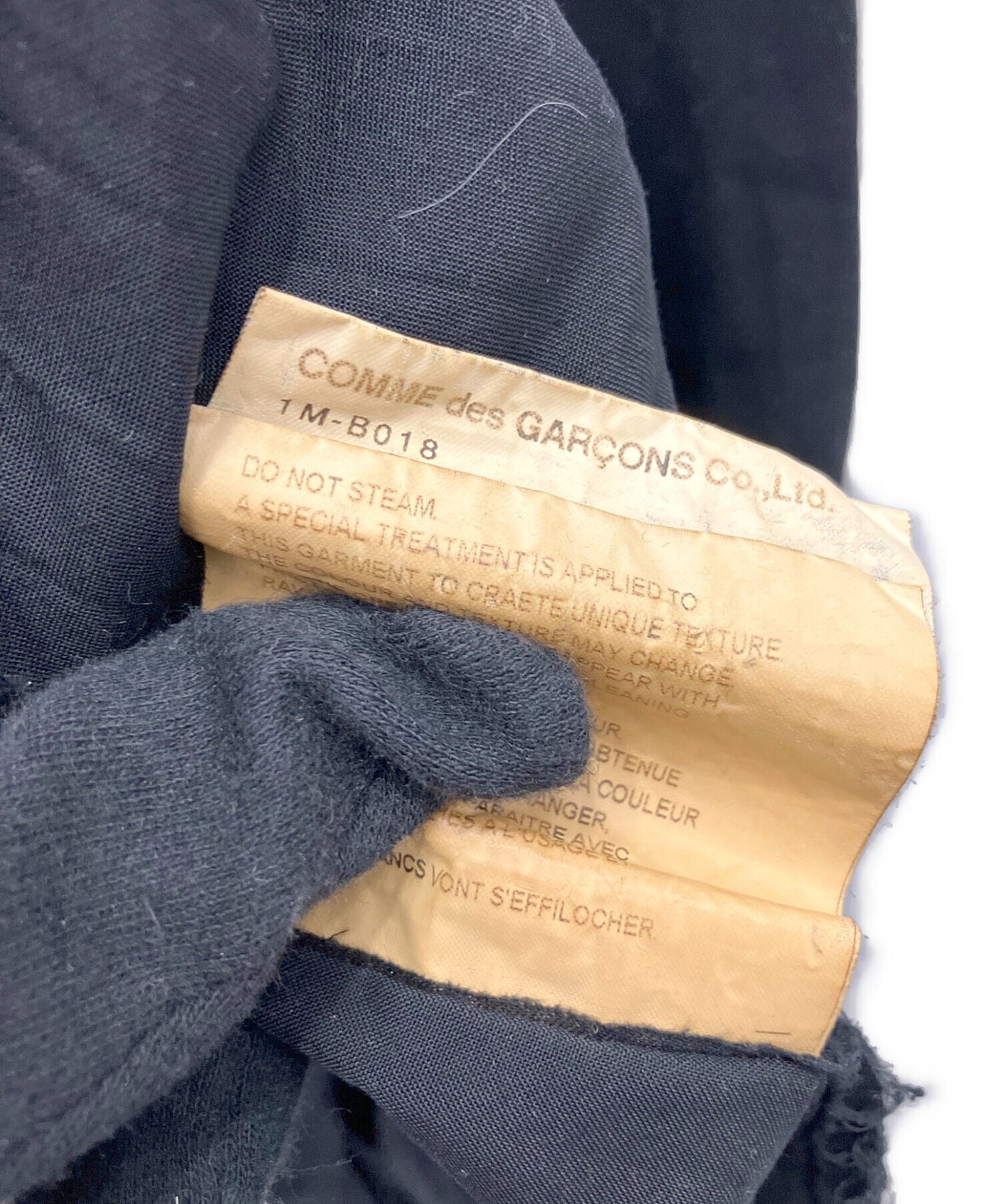 [Pre-owned] BLACK COMME des GARCONS side-slit shirt 1M-B018/AD2023