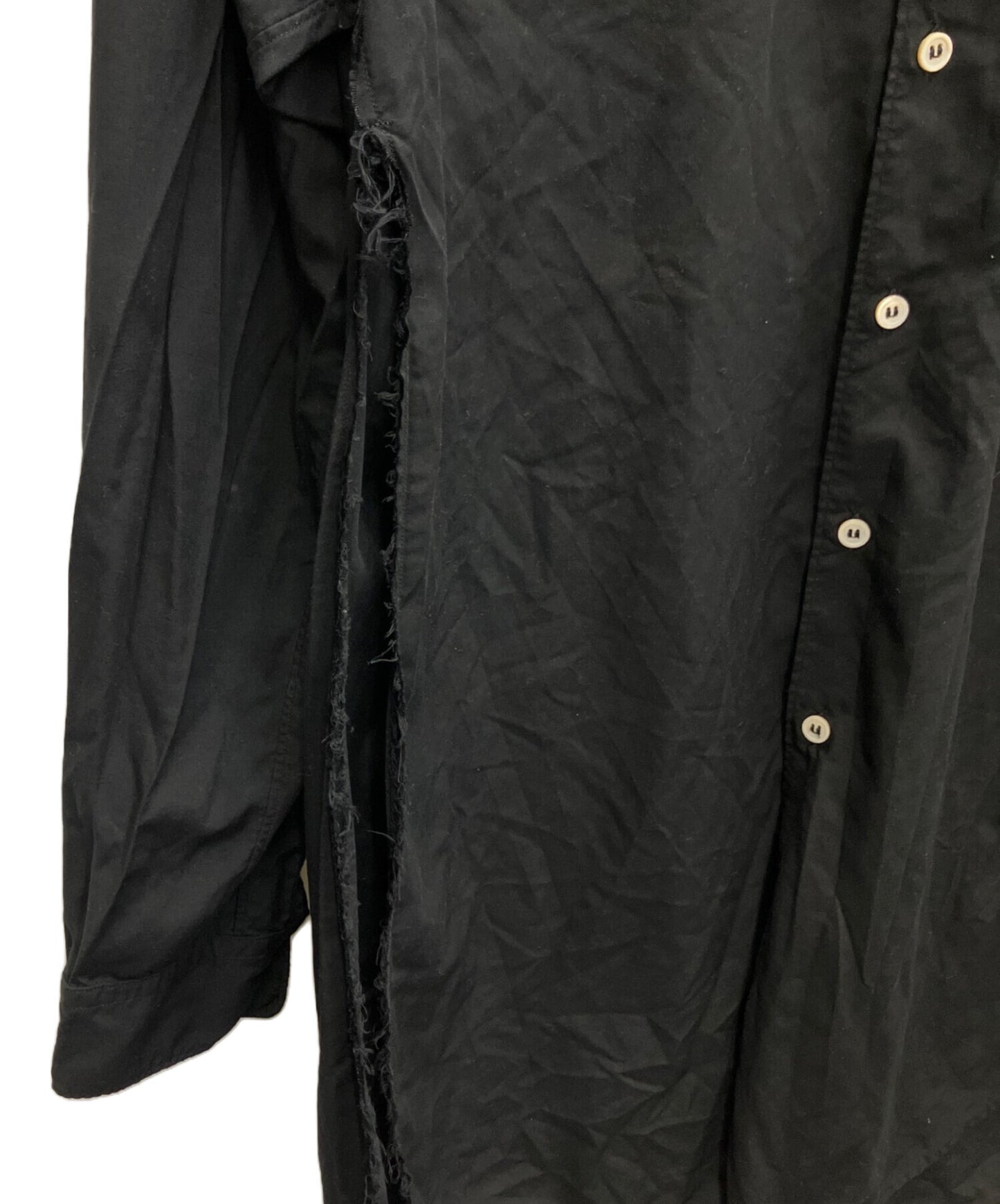 [Pre-owned] BLACK COMME des GARCONS side-slit shirt 1M-B018/AD2023