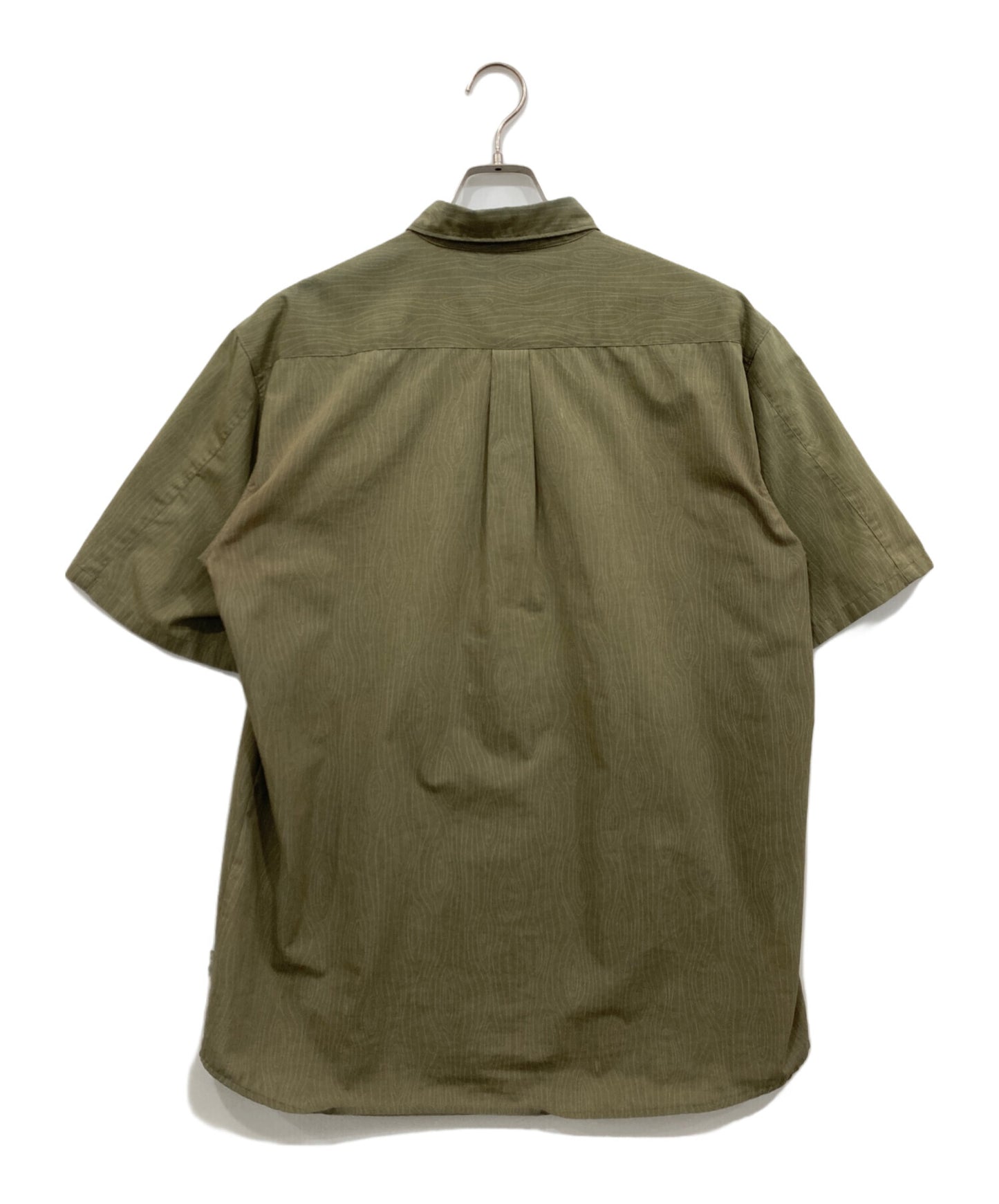 [Pre-owned] stussy wood grain pattern shirt