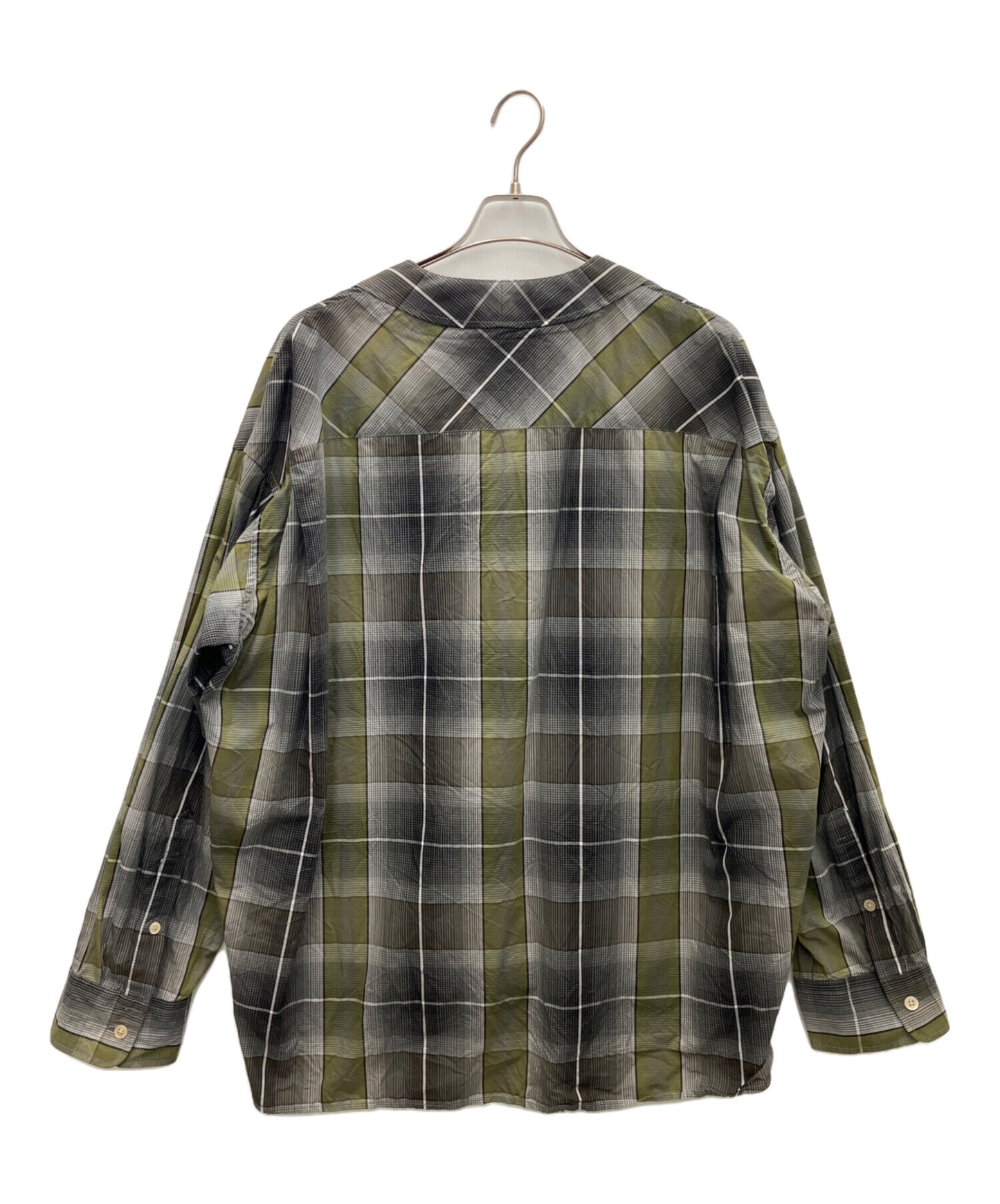 [Pre-owned] Maison MIHARA YASUHIRO Scarf Detail Check Shirt A08SH071