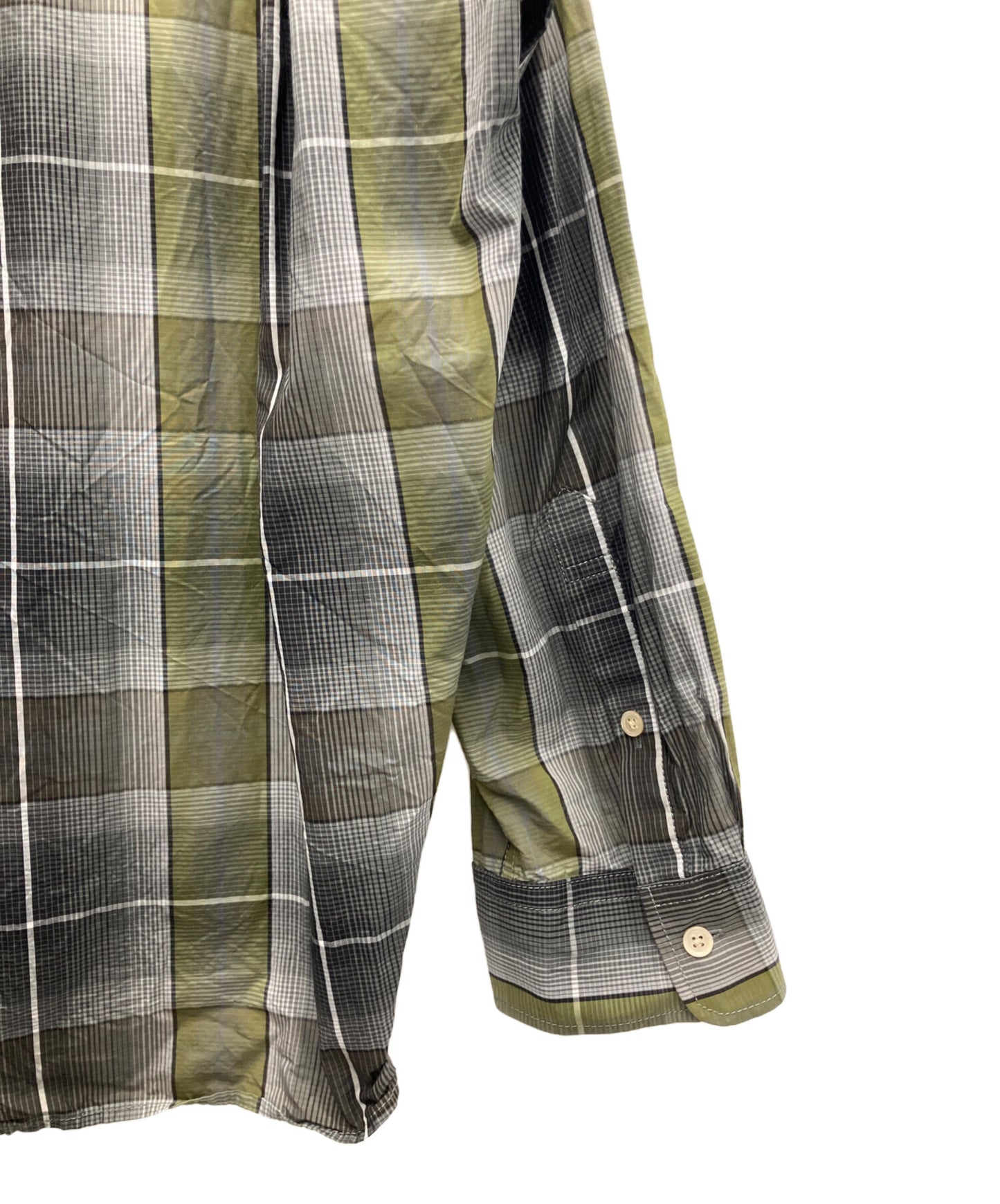 [Pre-owned] Maison MIHARA YASUHIRO Scarf Detail Check Shirt A08SH071