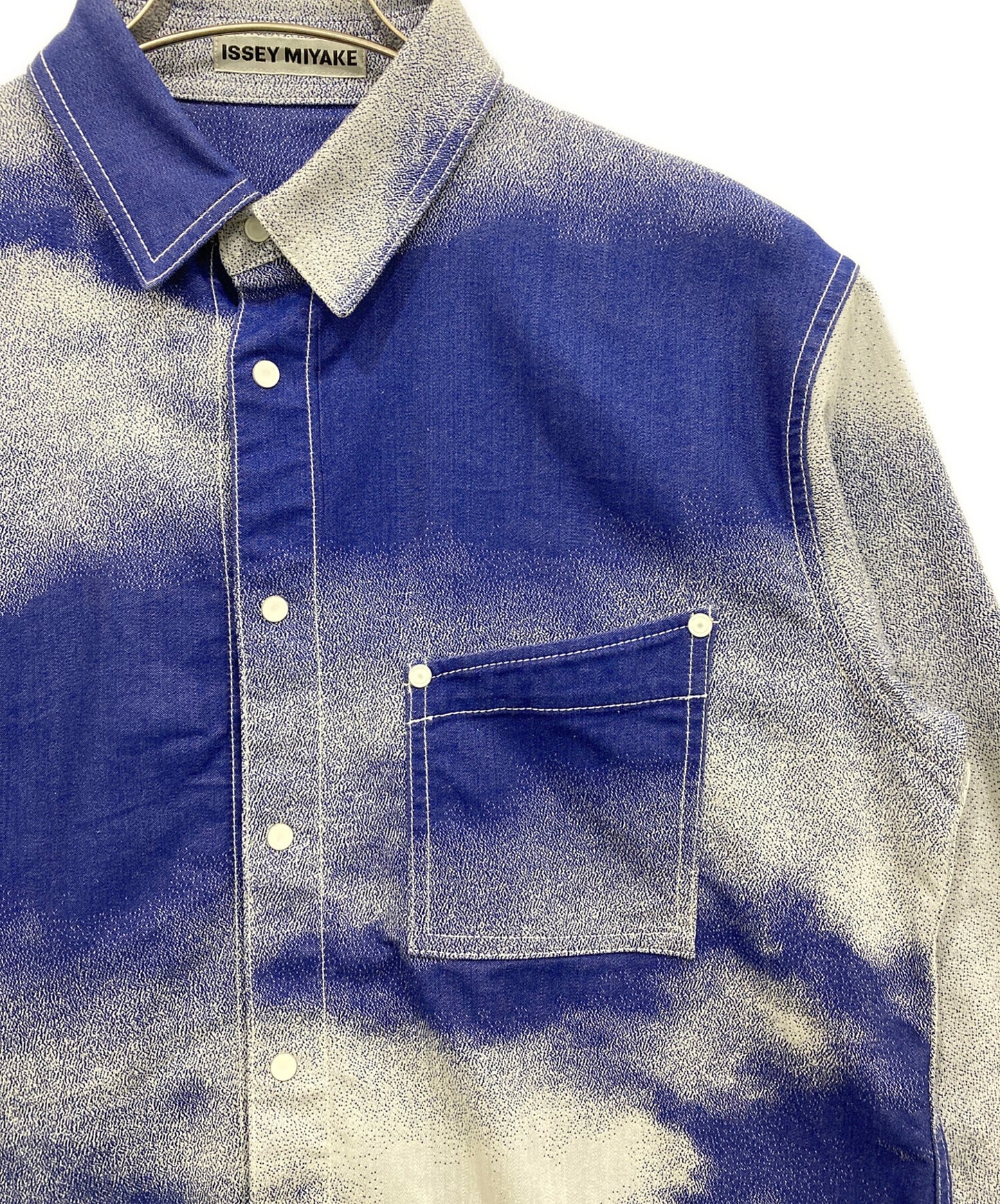 [Pre-owned] ISSEY MIYAKE Cloud Jacquard shirt IM51FJ009