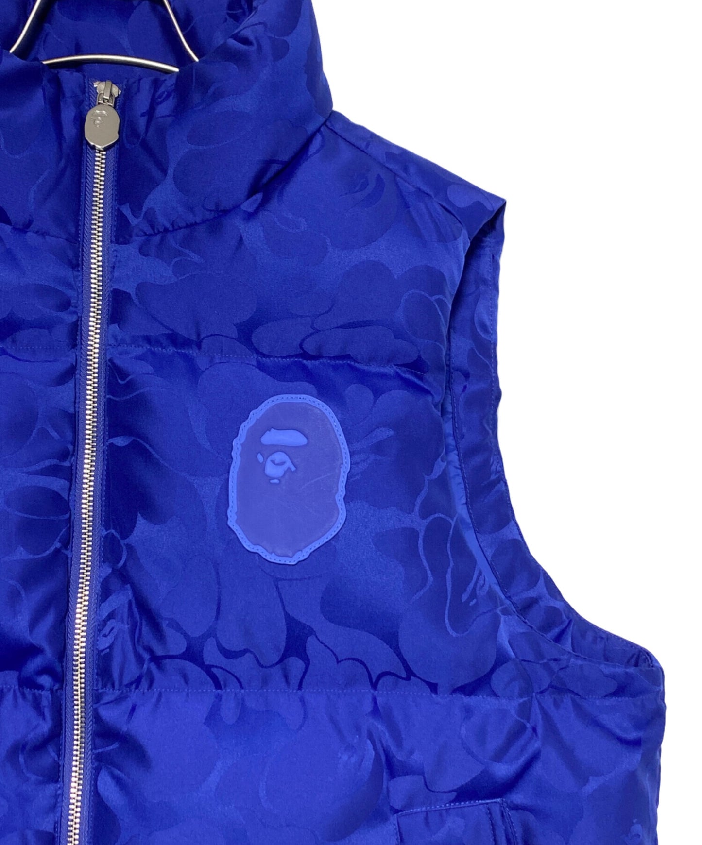 [Pre-owned] A BATHING APE TONAL SOLID CAMO PUFFER DOWN VEST 001DNJ801058I