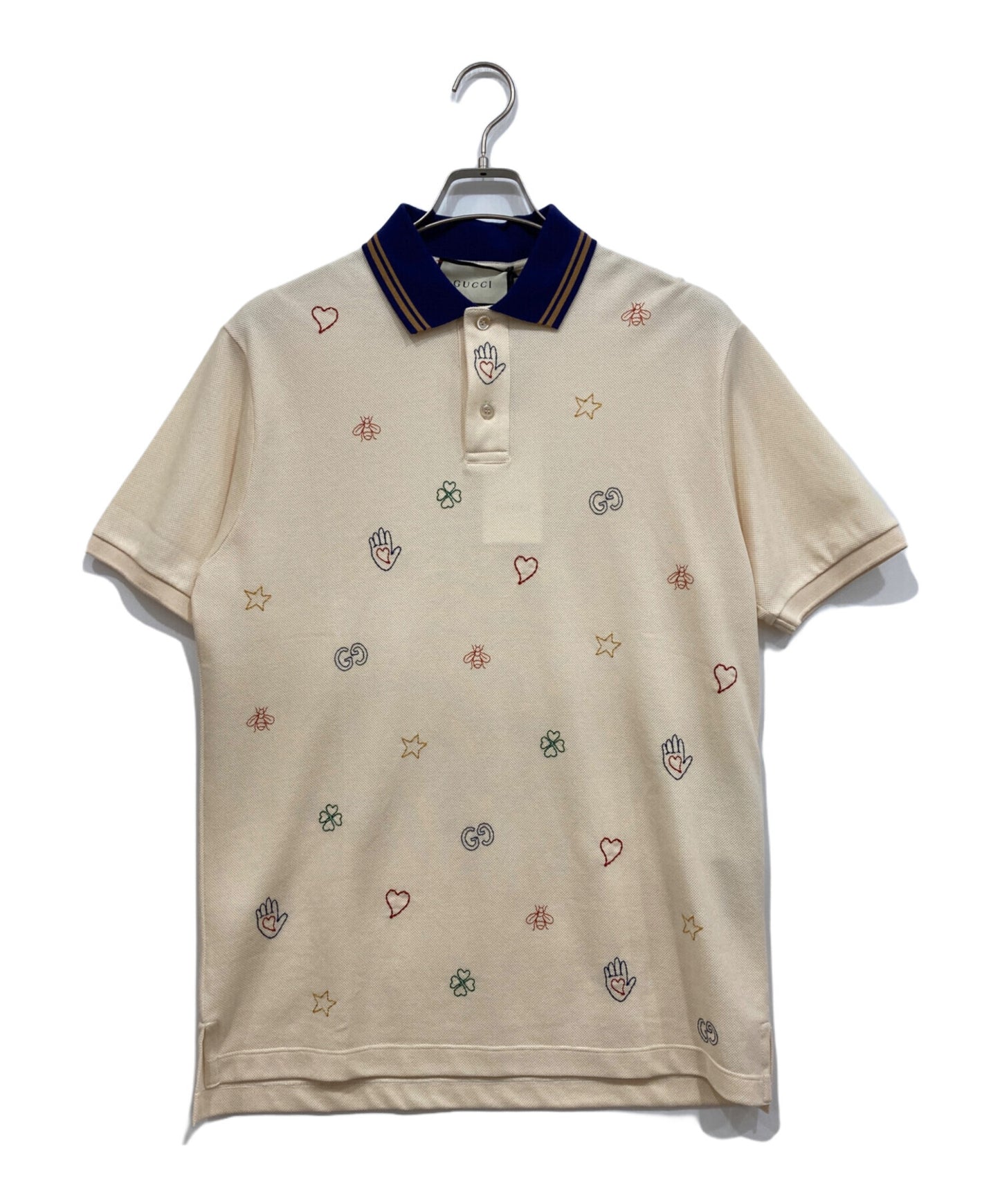 [Pre-owned] GUCCI Embroidery short sleeve polo shirt 625320