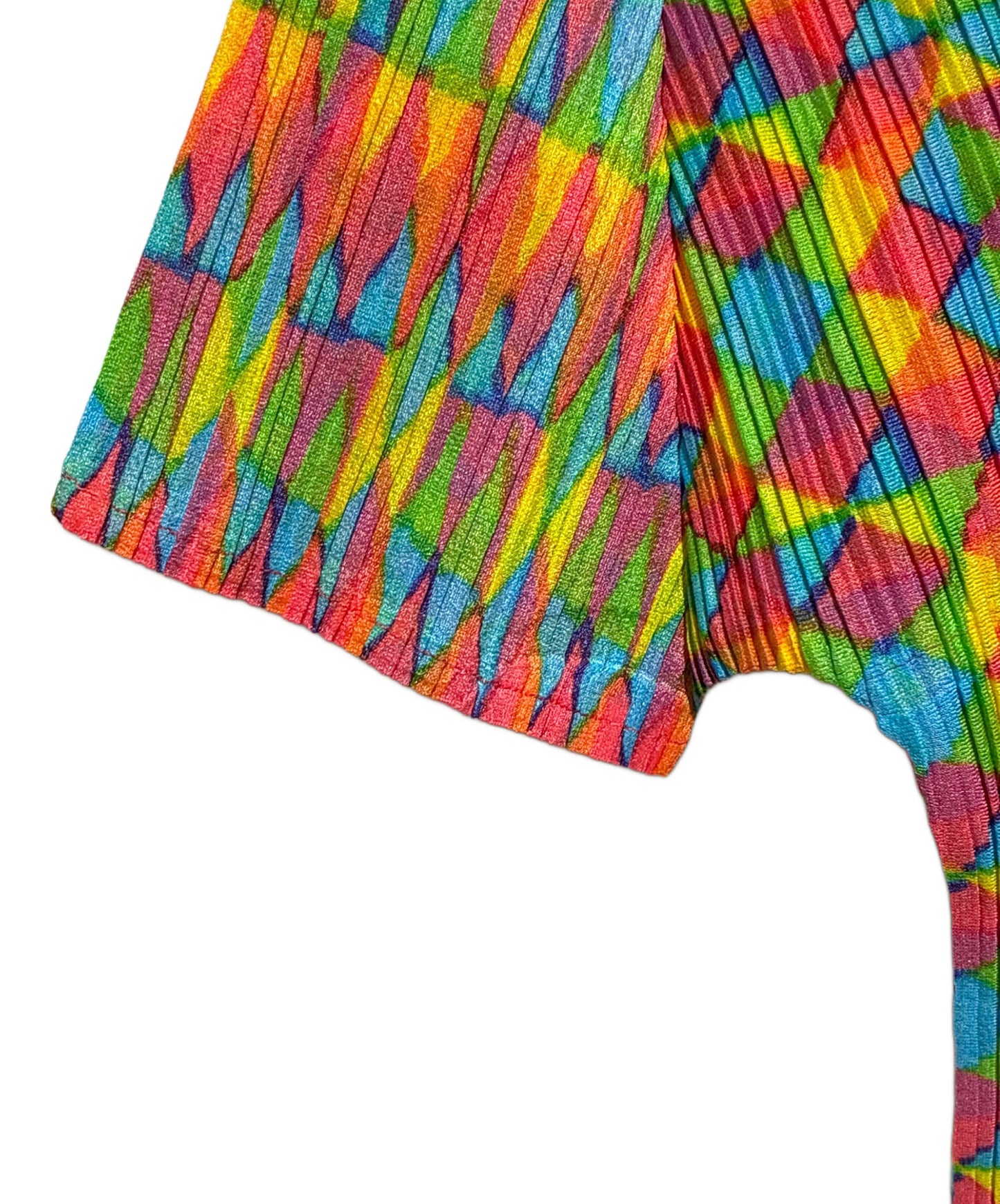 [Pre-owned] PLEATS PLEASE Geometric pattern pleated cut and sewn PP23-FK382