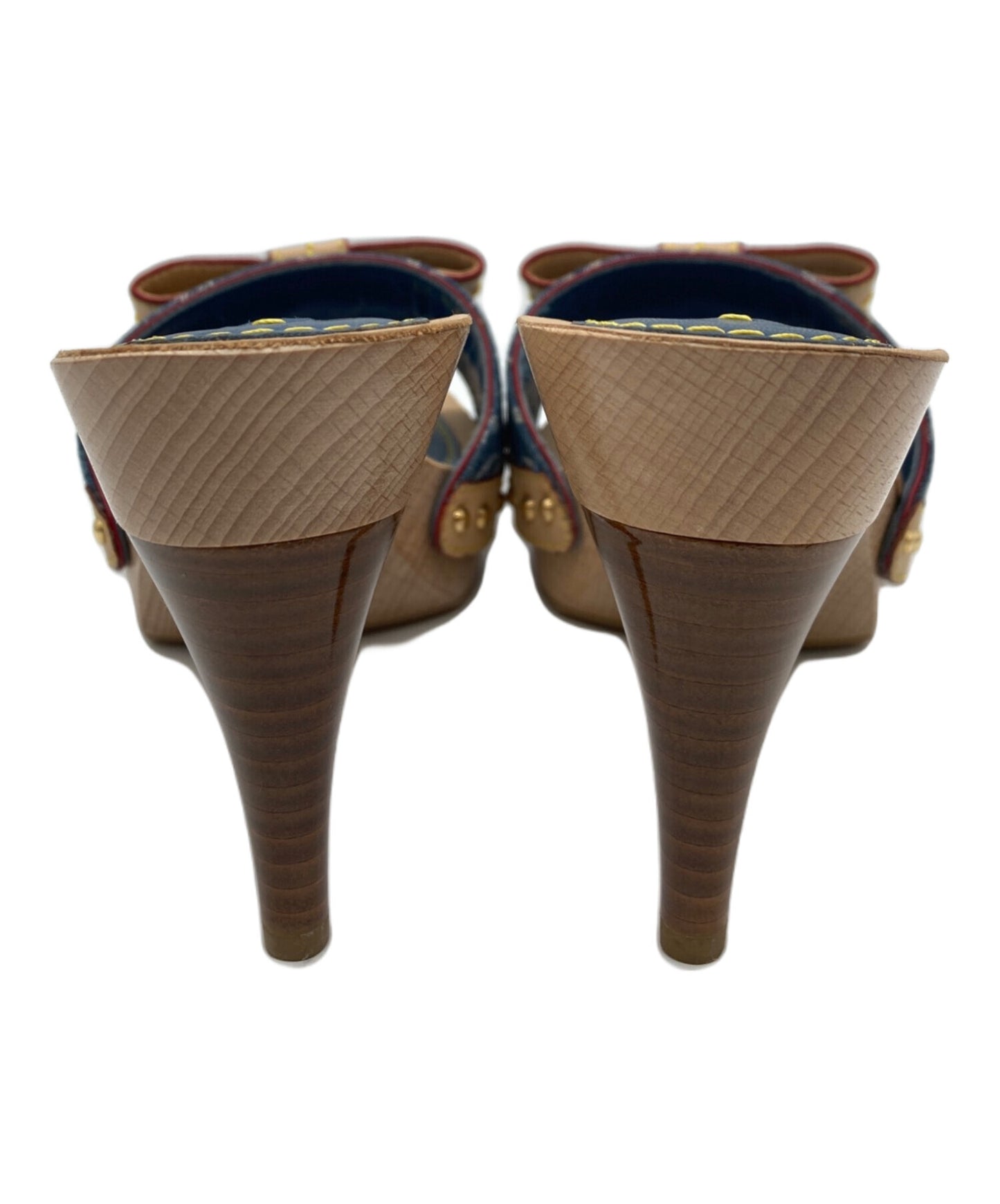 [Pre-owned] LOUIS VUITTON Monogram Denim Mules