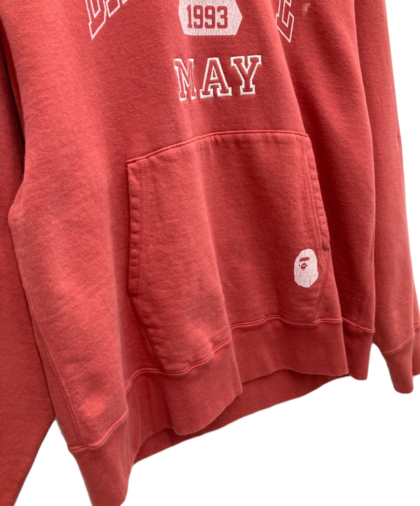 [Pre-owned] A BATHING APE RELAXED FIT PULLOVER HOODIE 001PPJ301010M