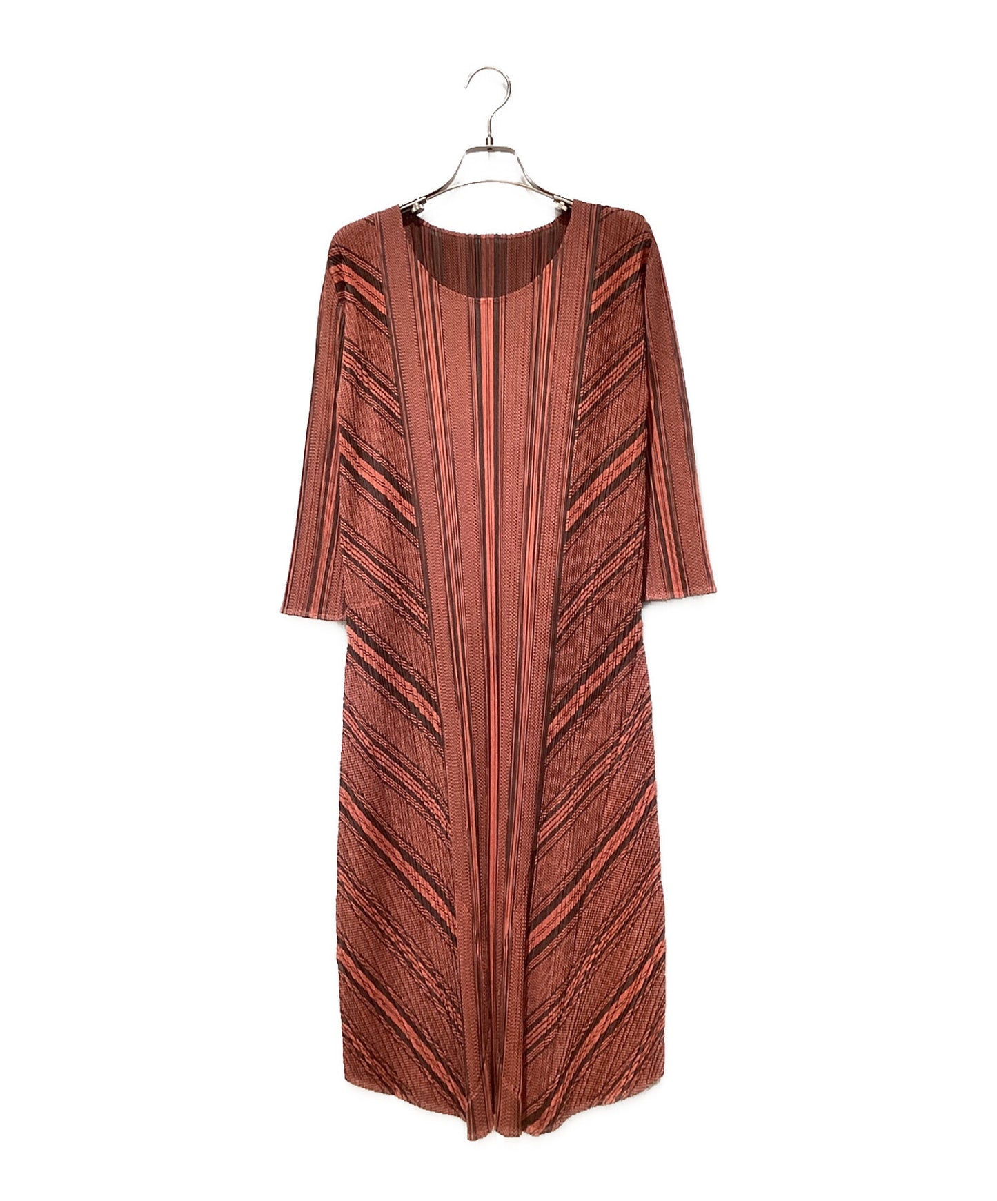 [Pre-owned] PLEATS PLEASE Open Neck Long Dress PP11-JH564