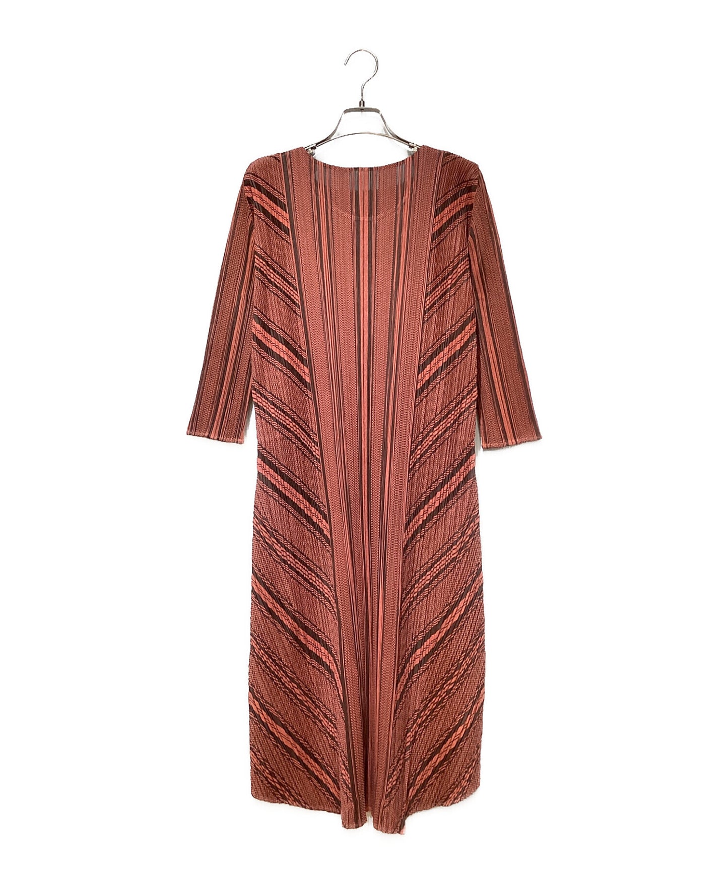 [Pre-owned] PLEATS PLEASE Open Neck Long Dress PP11-JH564