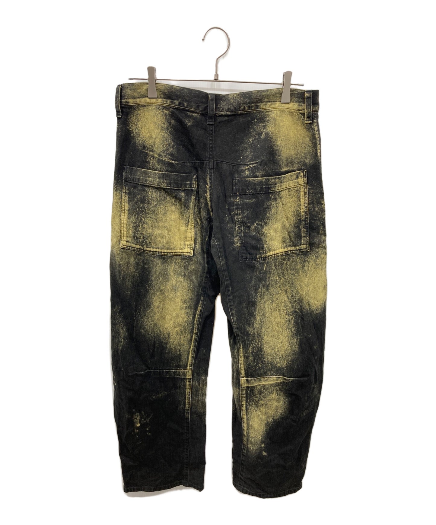 [Pre-owned] Y's WIDE LEG GUSSETED DENIM PANTS/Wide leg gusseted denim/Wide denim pants YZ-P98-010