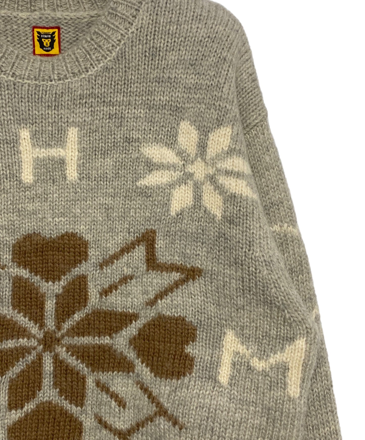 [Pre-owned] HUMAN MADE SNOWFLAKE KNIT SWEATER HM28CS017
