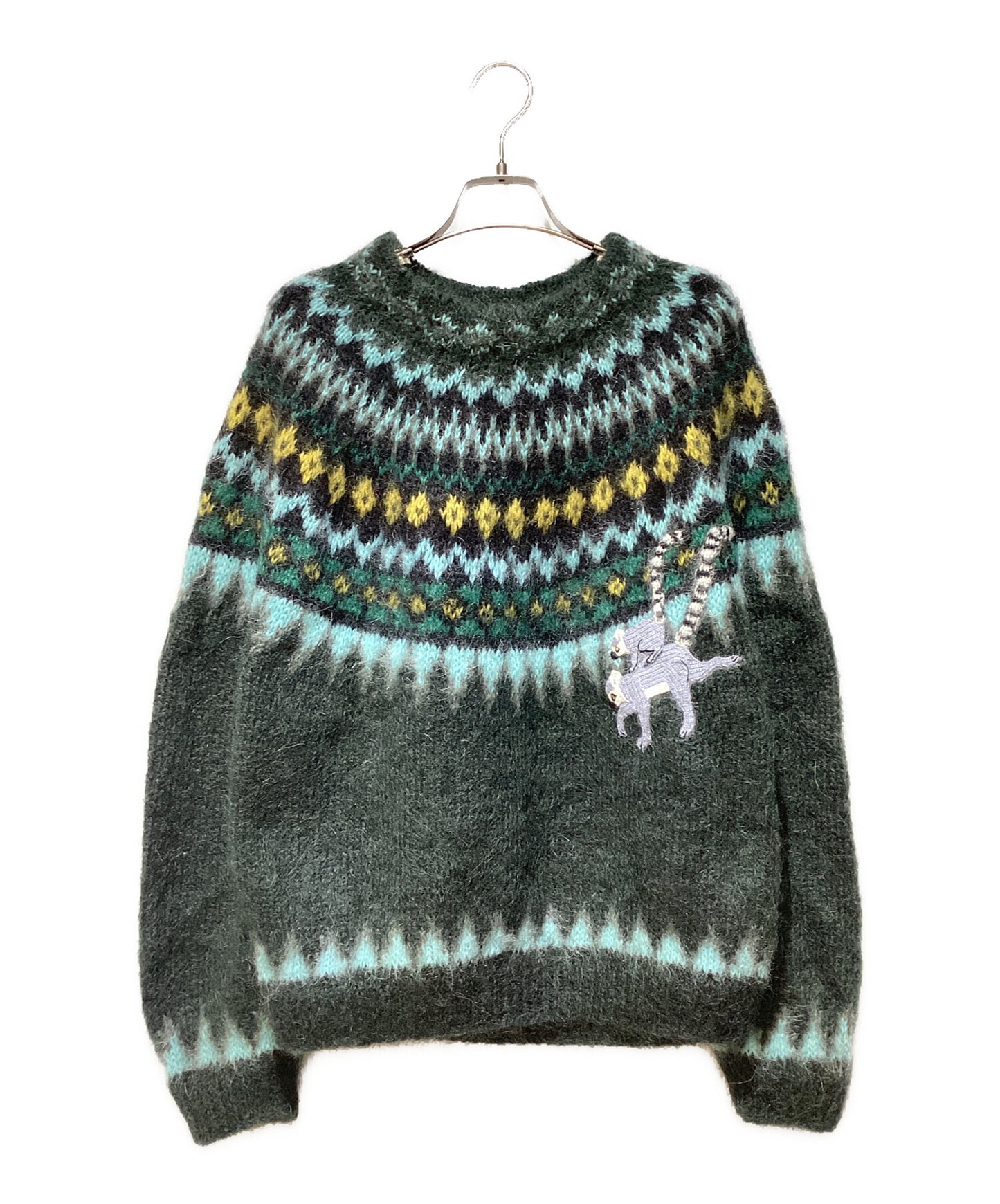 [Pre-owned] LOEWE Mohair-blend crew-neck knit S359Y14KDX