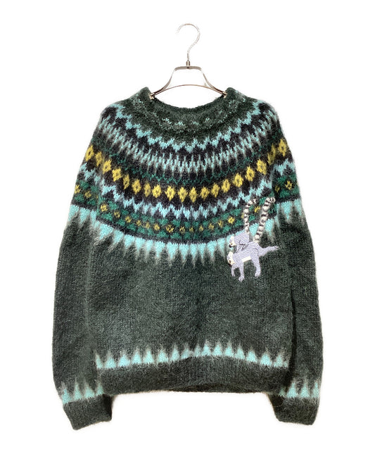 [Pre-owned] LOEWE Mohair-blend crew-neck knit S359Y14KDX