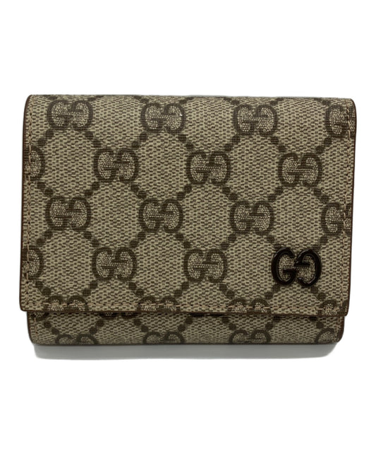 [Pre-owned] GUCCI GG Supreme Tidir Compact Wallet 769225