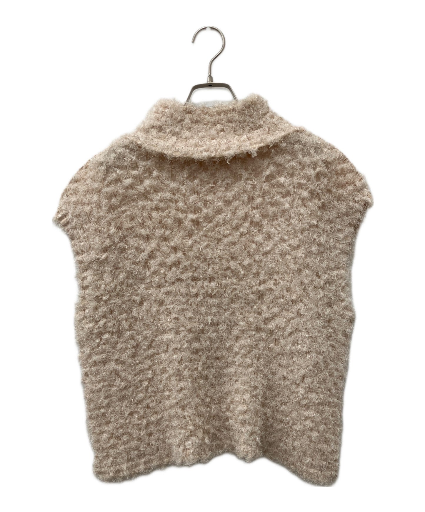 [Pre-owned] ISSEY MIYAKE me Pleated shaggy high-neck blouse MI33FK951