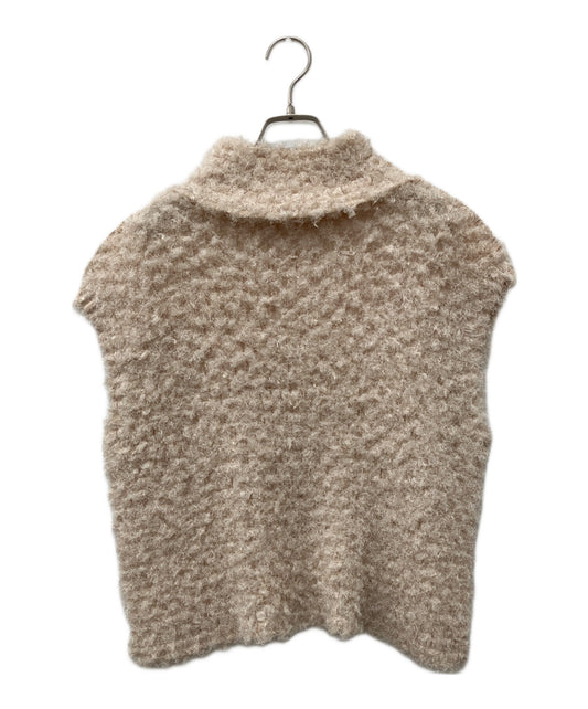 [Pre-owned] ISSEY MIYAKE me Pleated shaggy high-neck blouse MI33FK951