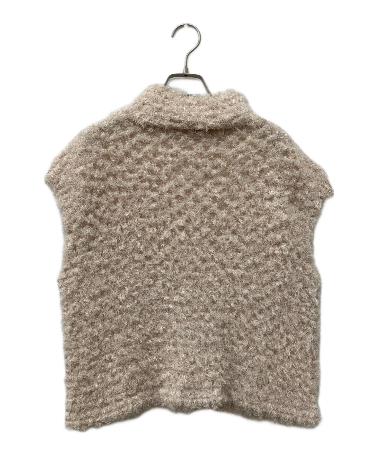 [Pre-owned] ISSEY MIYAKE me Pleated shaggy high-neck blouse MI33FK951