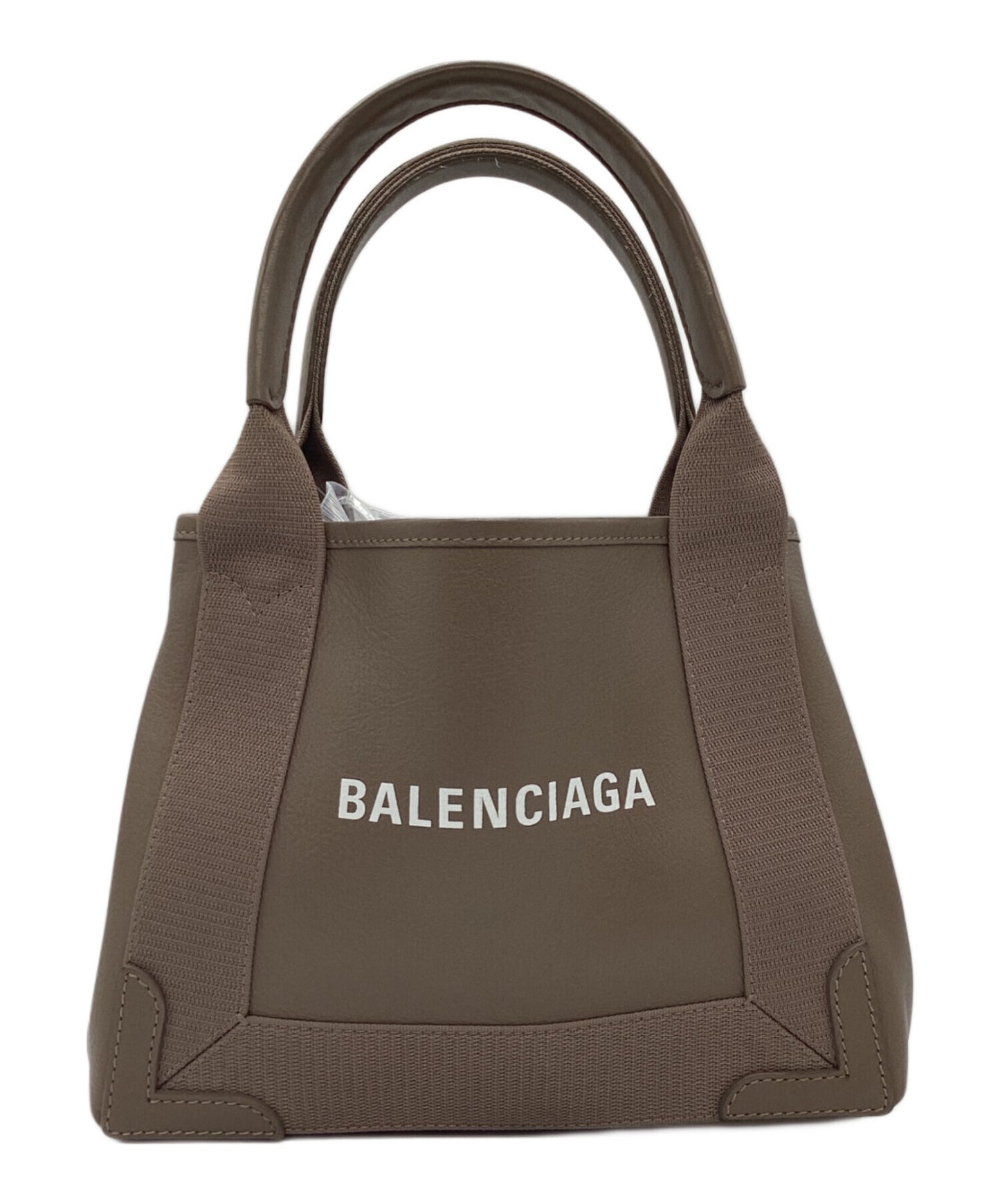 [Pre-owned] BALENCIAGA NAVY CABAS Navy Cabas 2WAY Tote Bag XS 390346