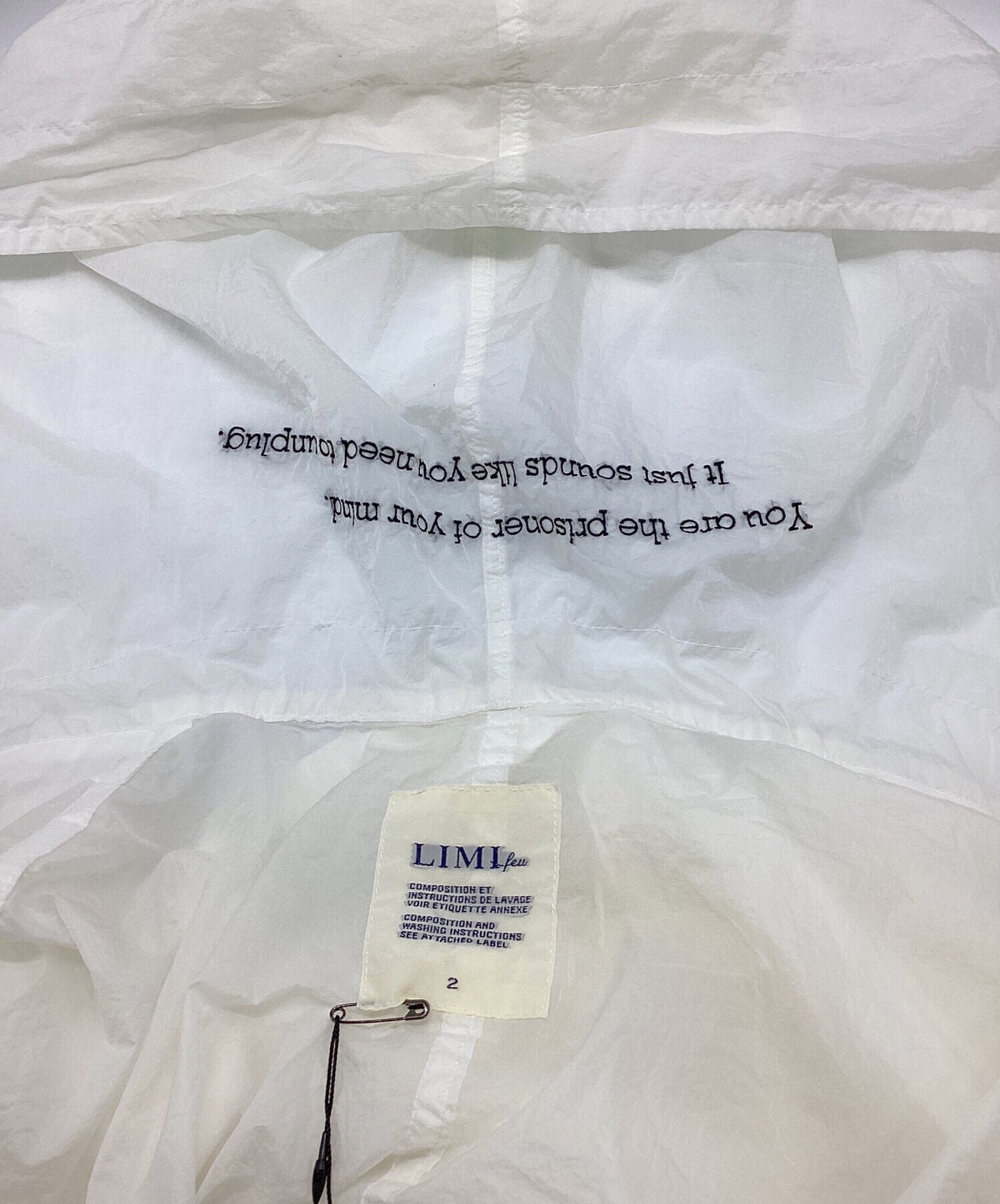 [Pre-owned] LIMI feu see-through beltcoat LG-C01-600
