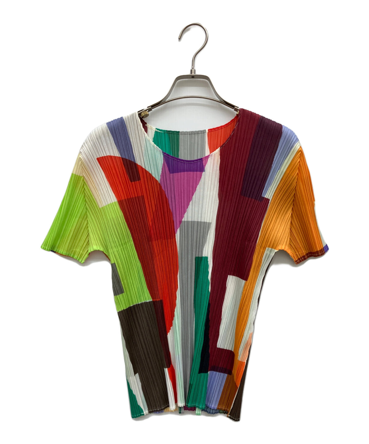 [Pre-owned] PLEATS PLEASE Pleated Short-Sleeve T-Shirt PP31JK711