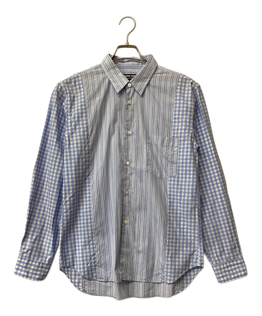 [Pre-owned] COMME des GARCONS HOMME DEUX Stripe and gingham check switch shirt DM-B023