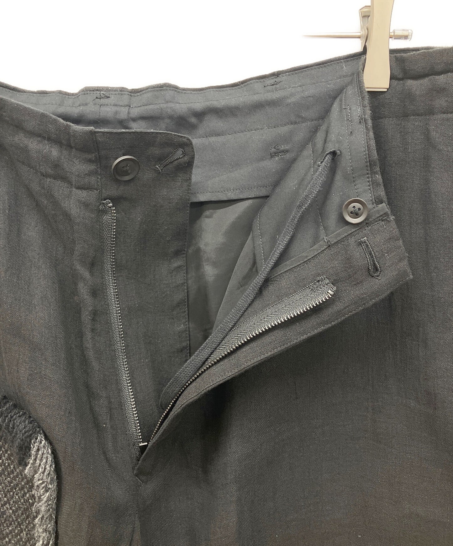 [Pre-owned] Yohji Yamamoto pour homme LINEN TWEED PATCHWORK PANTS HZ-P92-334