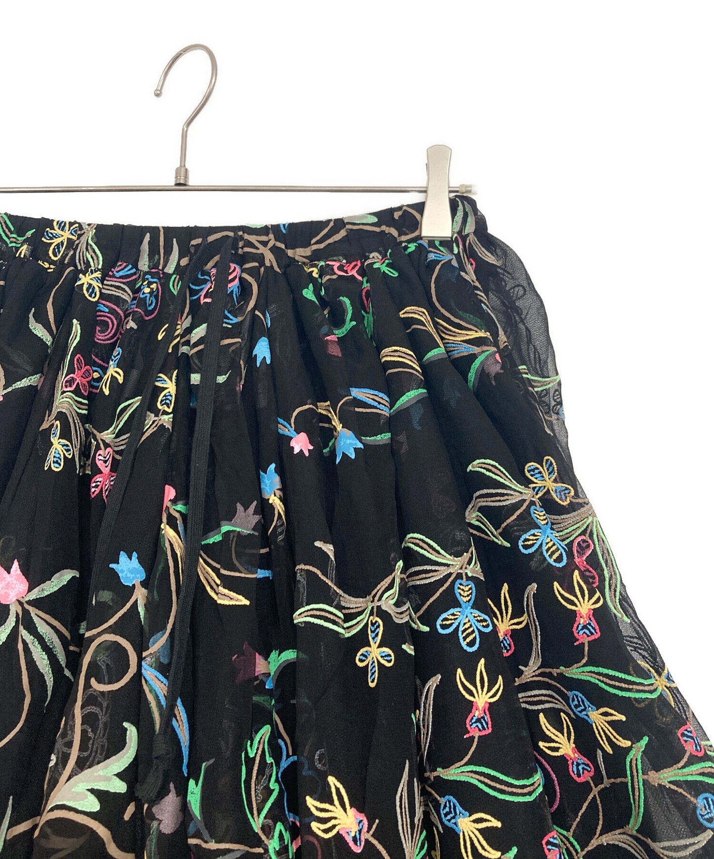 [Pre-owned] TAO COMME des GARCONS Flower Print Sheer Skirt TJ-S006/AD2022