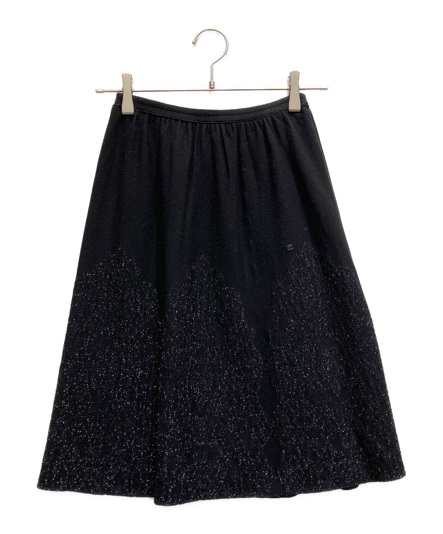 [Pre-owned] CHANEL Lame Knit Skirt P29103K00191