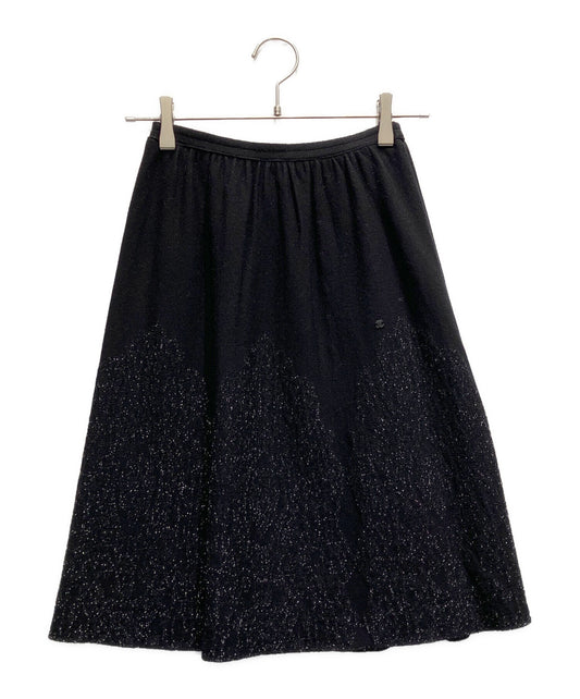 [Pre-owned] CHANEL Lame Knit Skirt P29103K00191