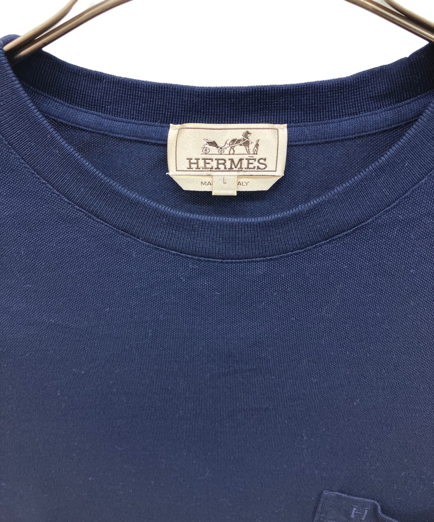 [Pre-owned] HERMES pocket T-shirt 31-5705