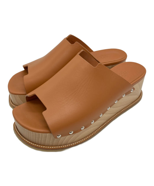 [Pre-owned] HERMES Wedge sole sandals Ellipse CL221045Z 2110