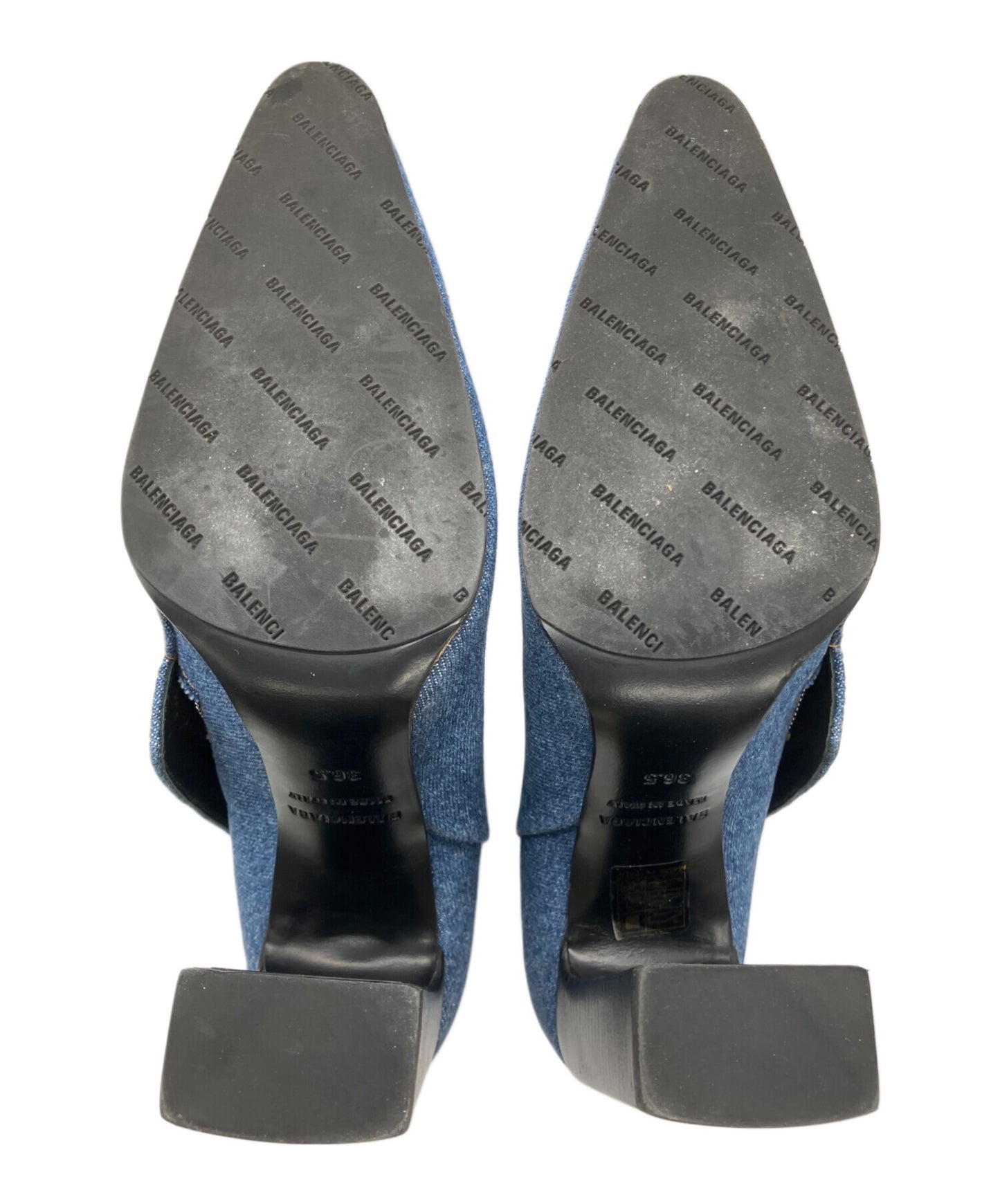 [Pre-owned] BALENCIAGA Denim Boots